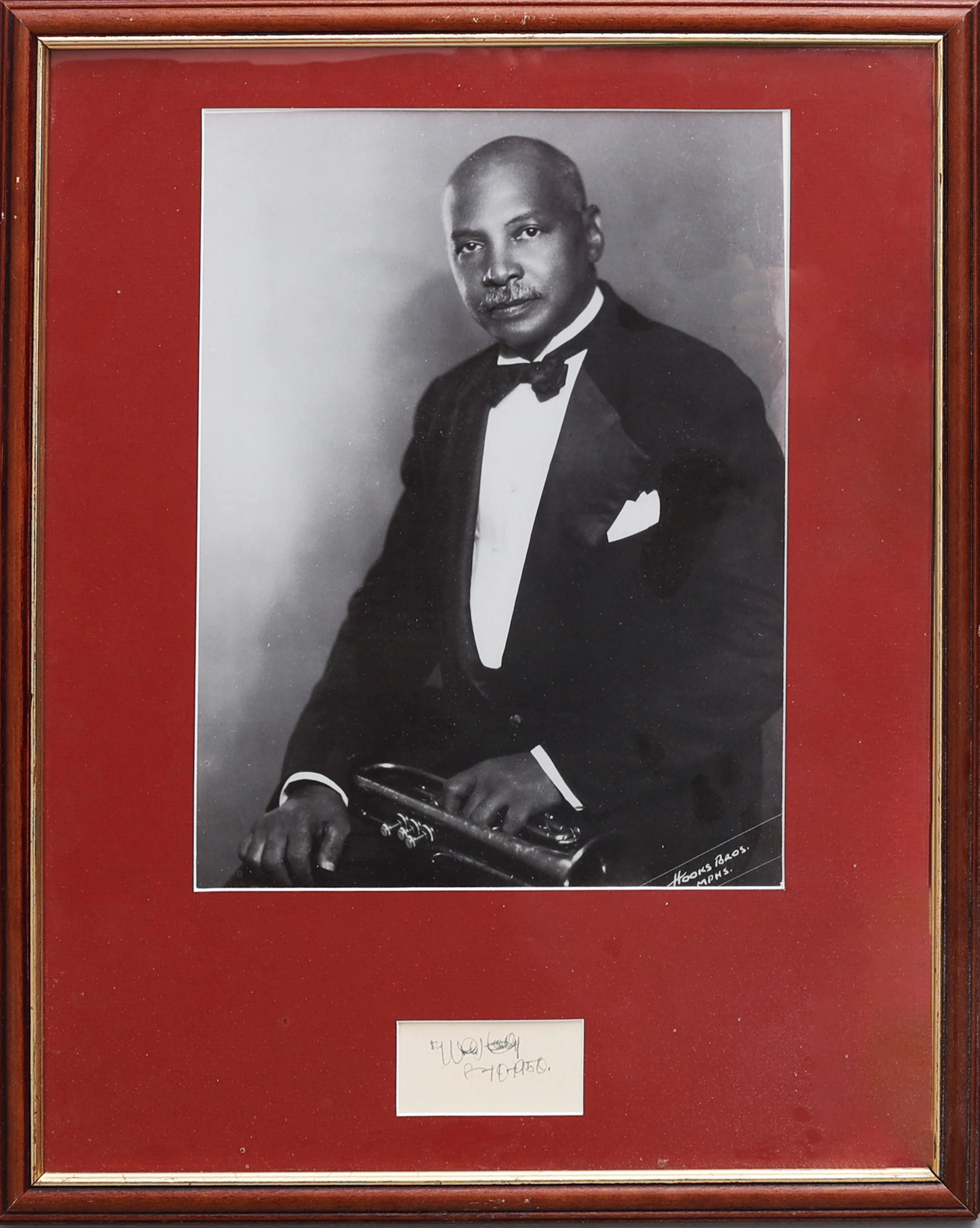 AUTOGRAF. W.C. HANDY (1873-1958). AMERIKANSK KOMPOSITÖR, KORNETTIST