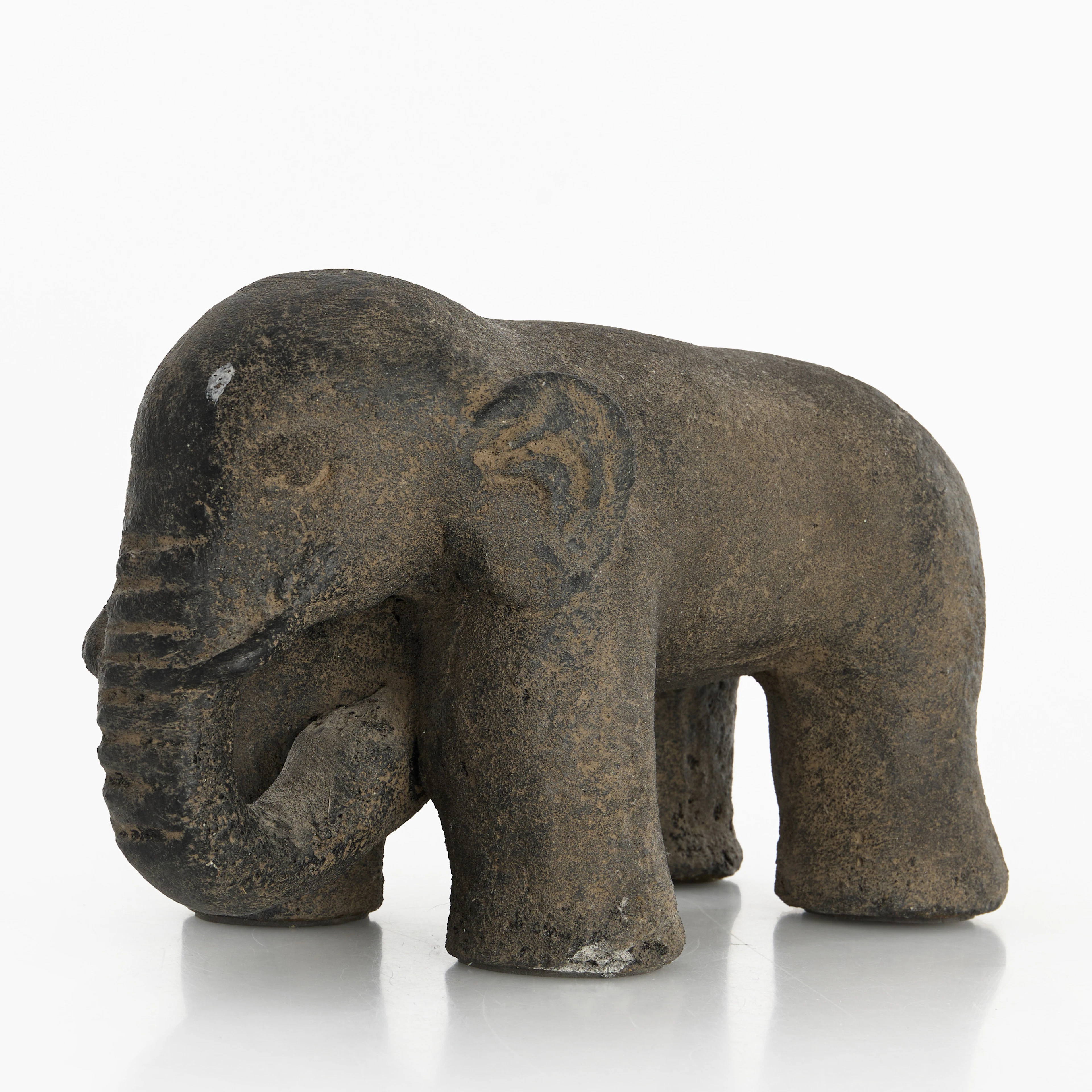 OKÄND KONSTNÄR. Skulptur, elefant, kompositsten, 1900-tal.