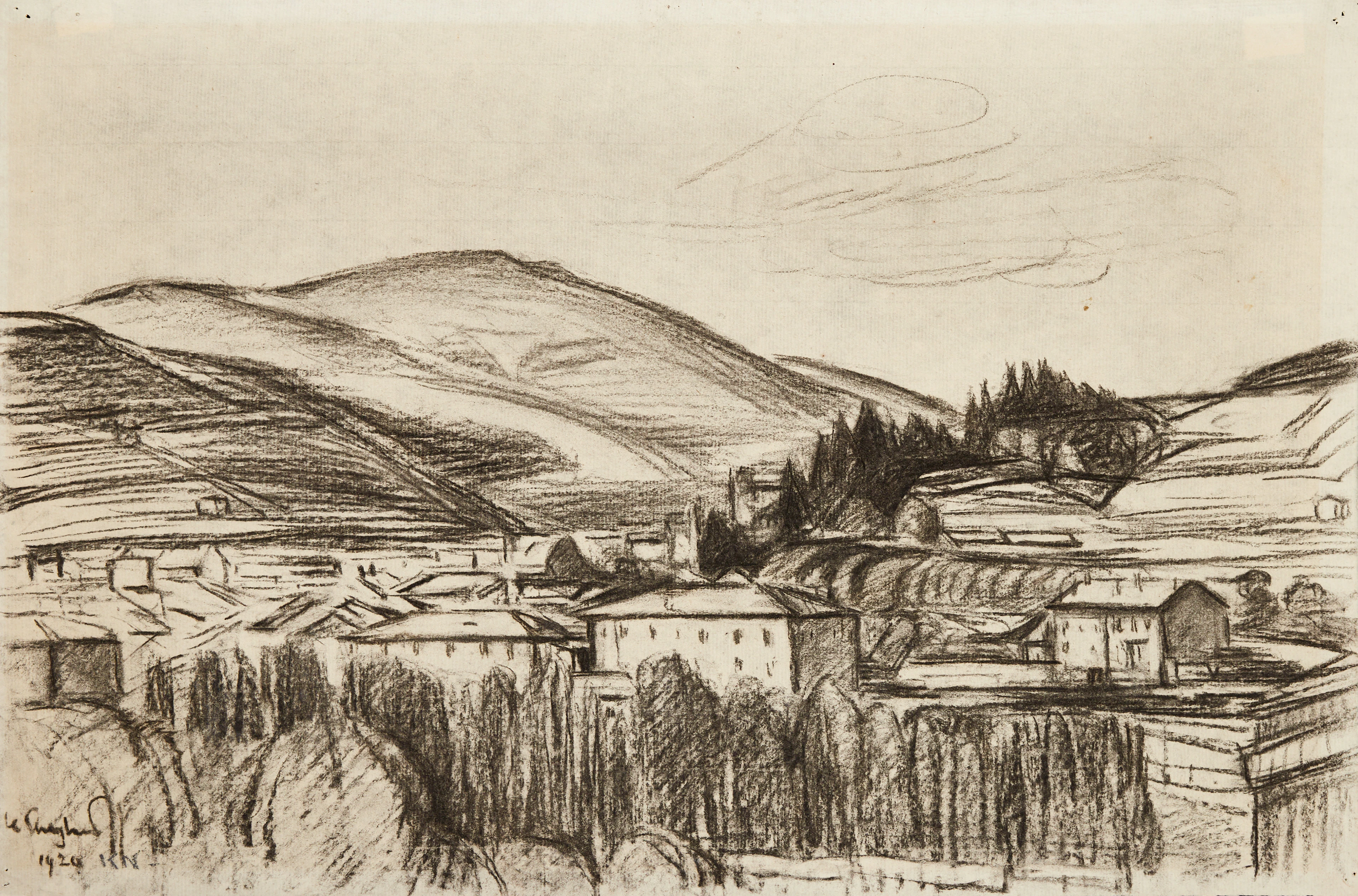 KARL NORDSTRÖM (Tjörn 1855-1923 Drottningholm). ”Le Cheylard", signerad
