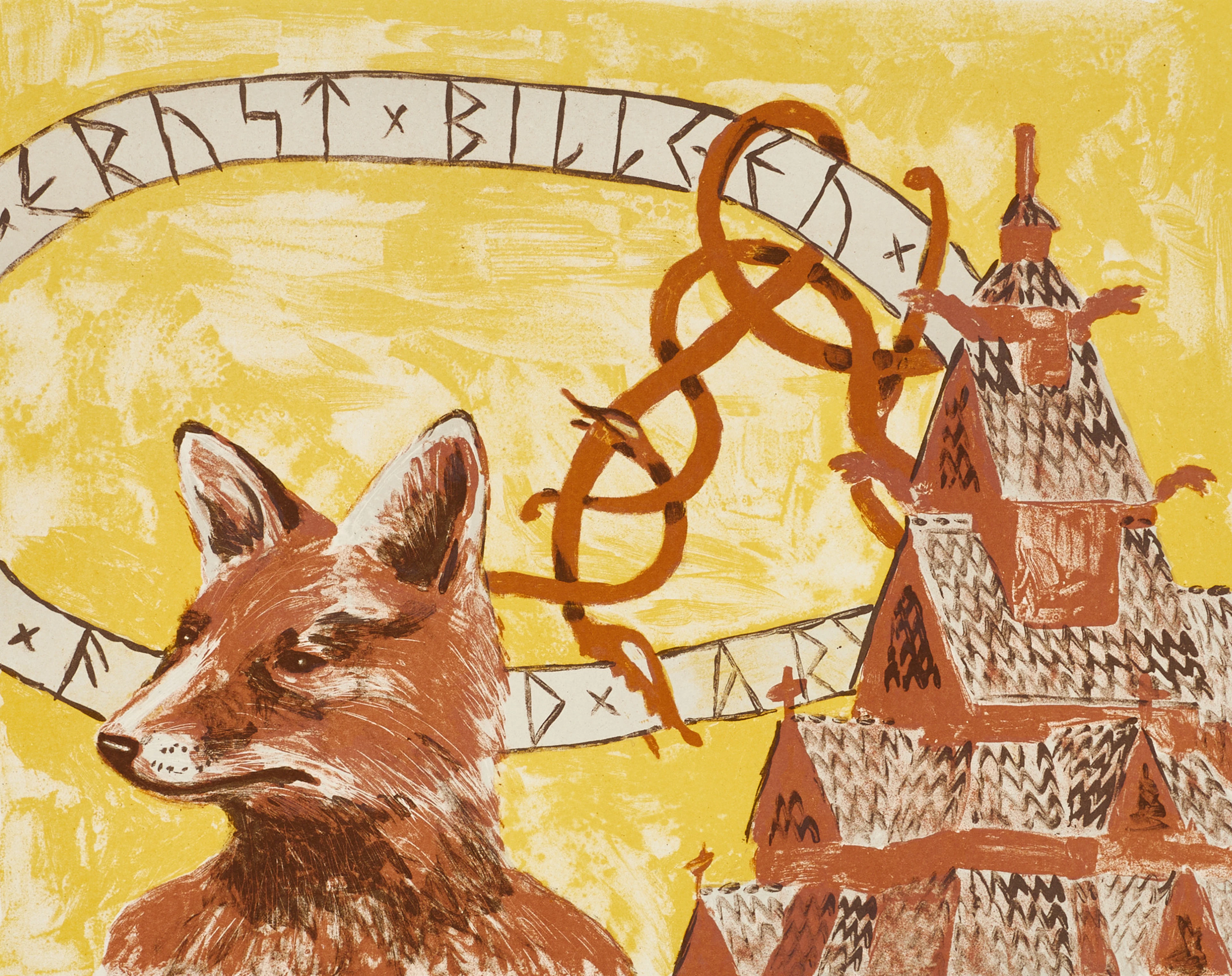 ERNST BILLGREN (född 1957), "Ernst Billgren foxed art", signerad med