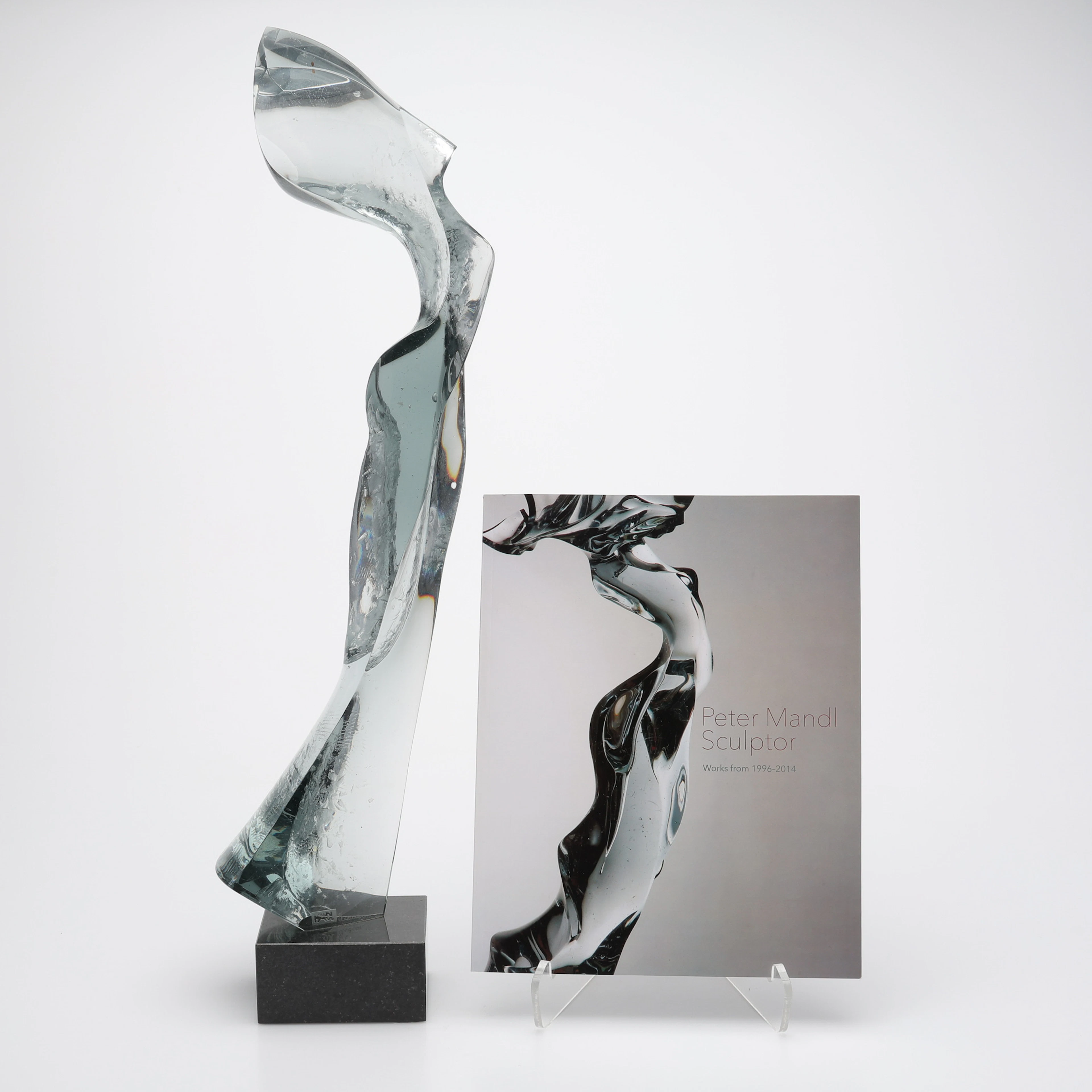PETER MANDL. SKULPTUR, "MUSE", GLAS.