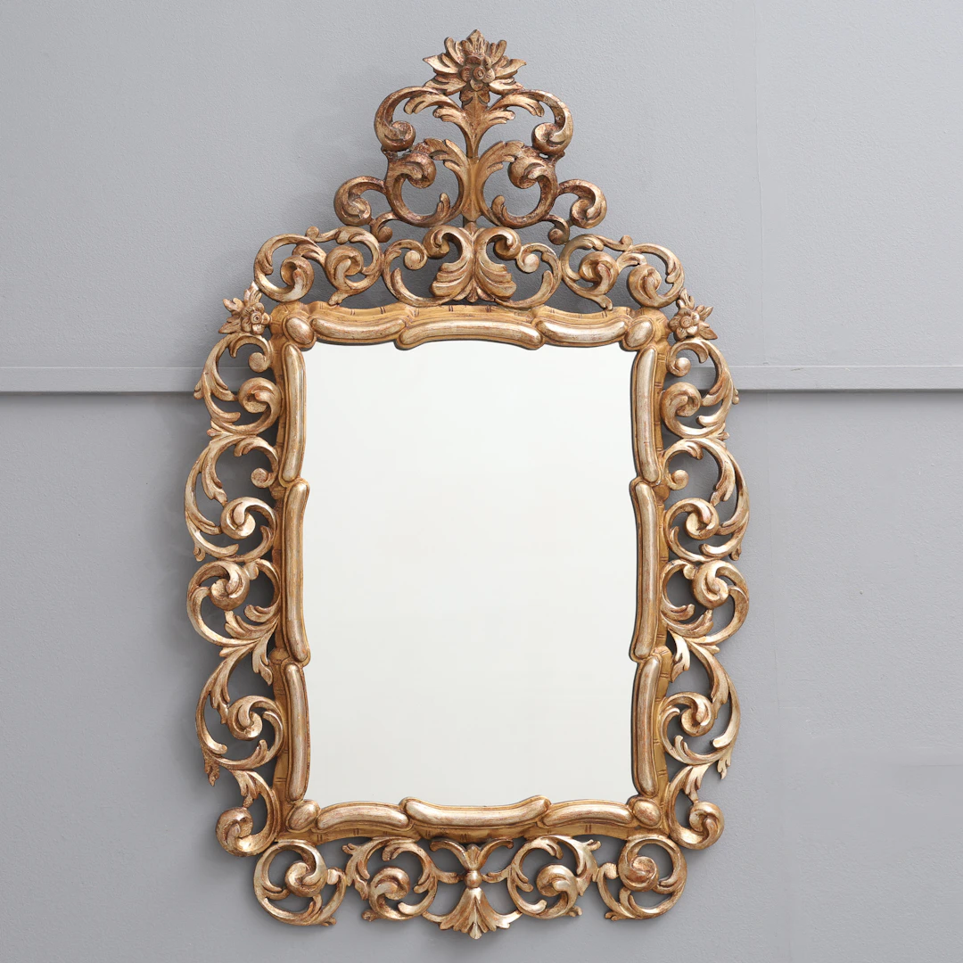 VÄGGSPEGEL, BAROCKSTIL, 1900-TAL.
