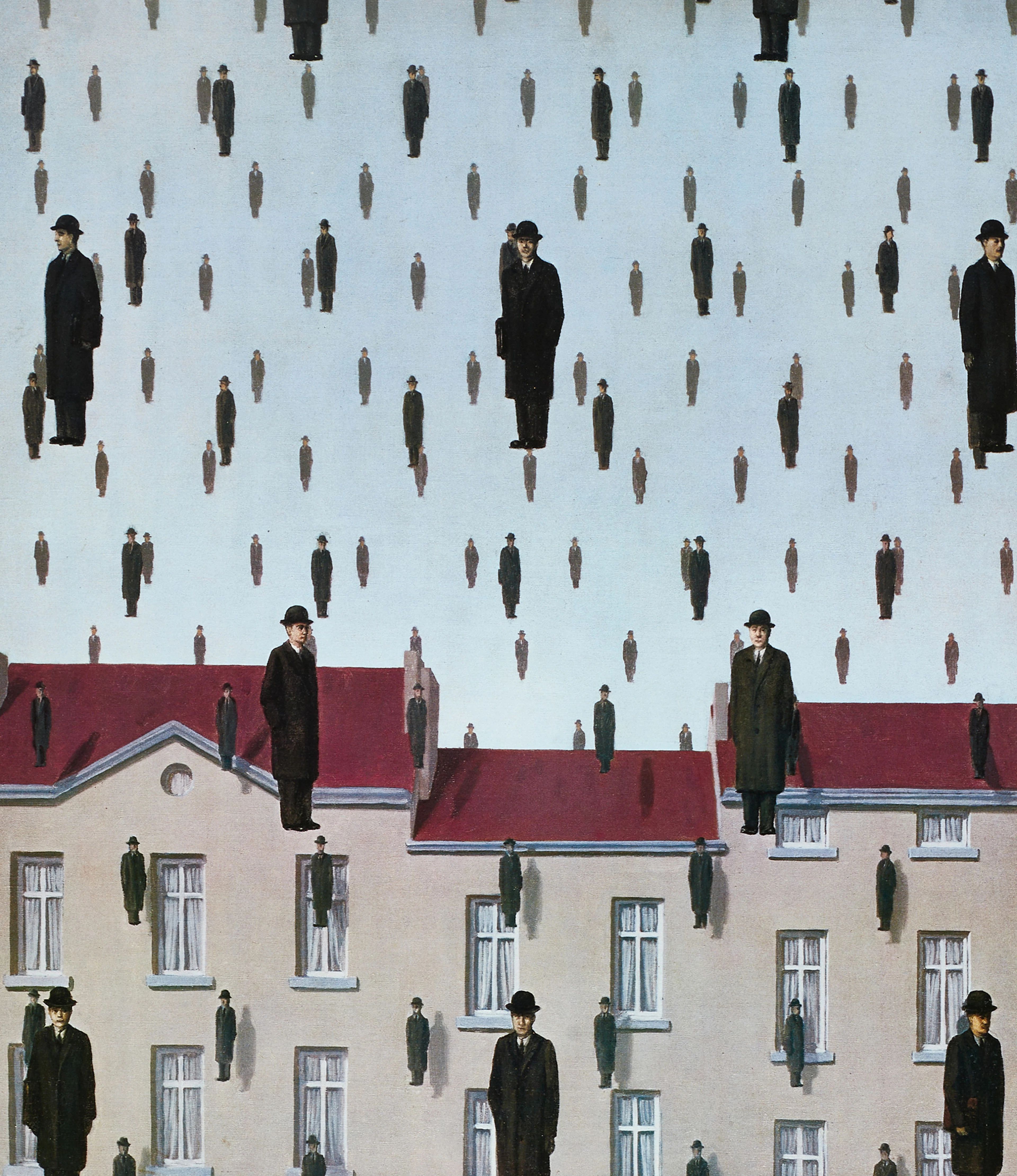 RENÉ MAGRITTE. Affischer, 2 st, "Golconda", Écrits complets (Kompletta