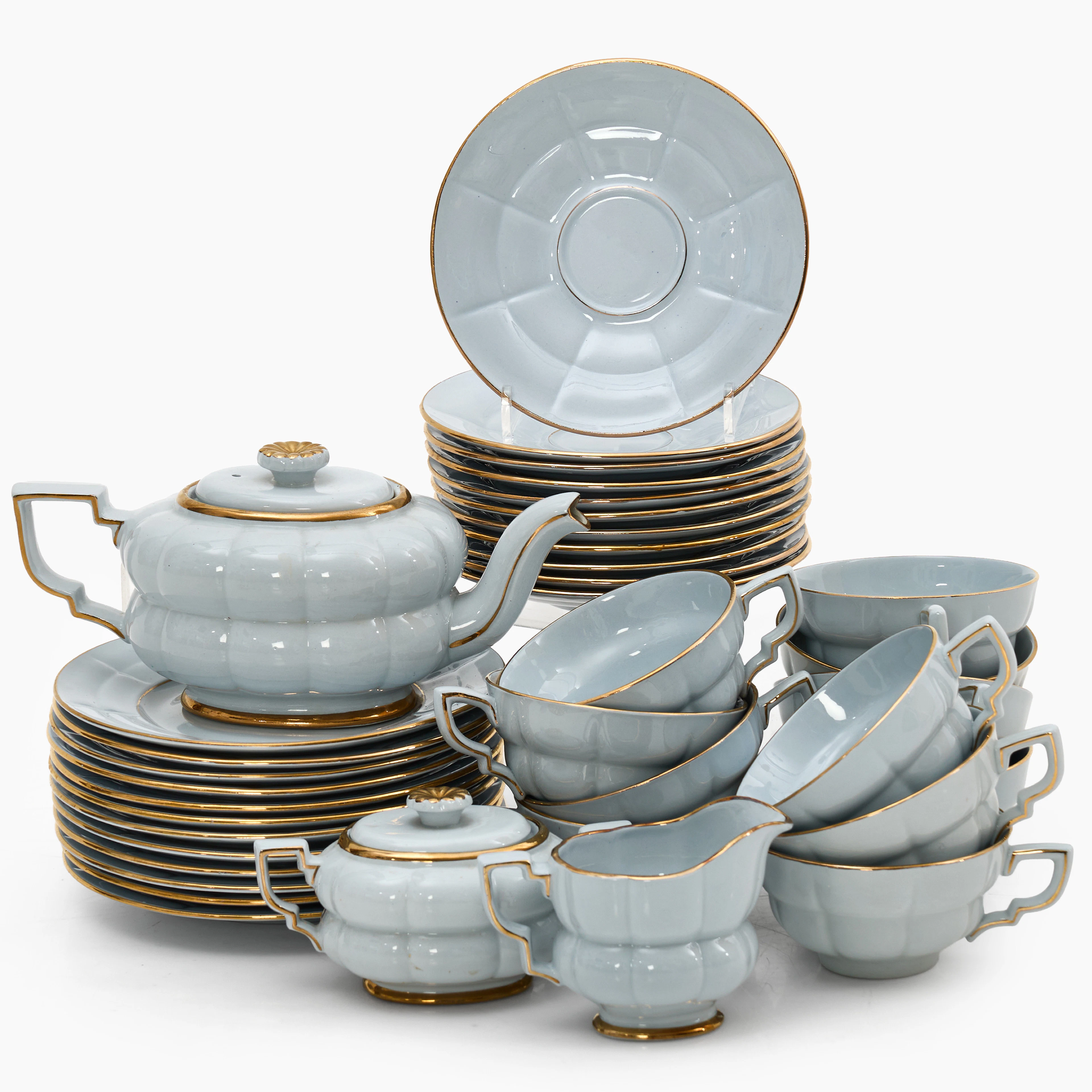 WILHELM KÅGE (SVERIGE, 1889–1960). Teservis "Grand", 26 delar, Gefle.