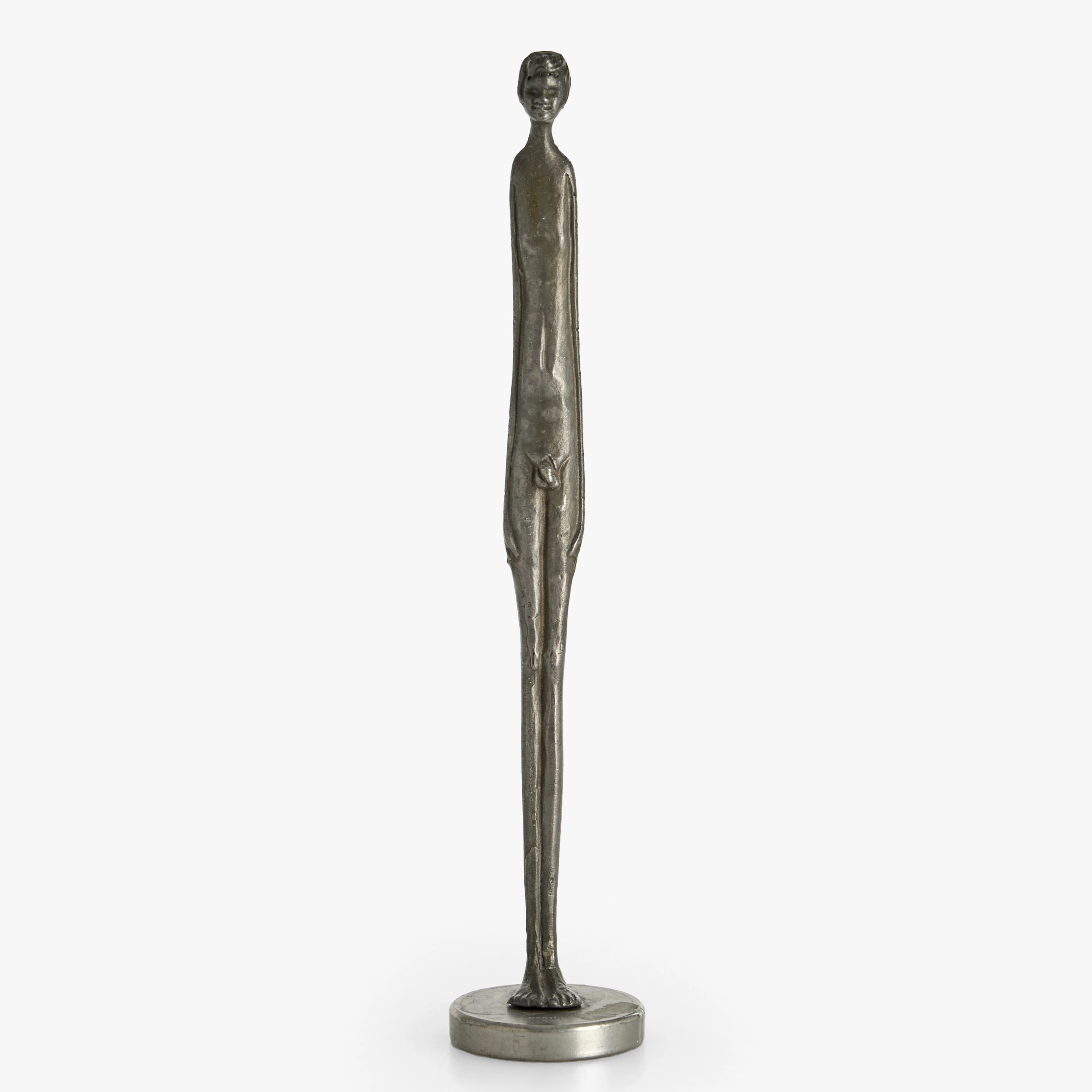 SKULPTUR "OMBRA DELLA SERA". stående mansfigur, efter antik Etruskisk