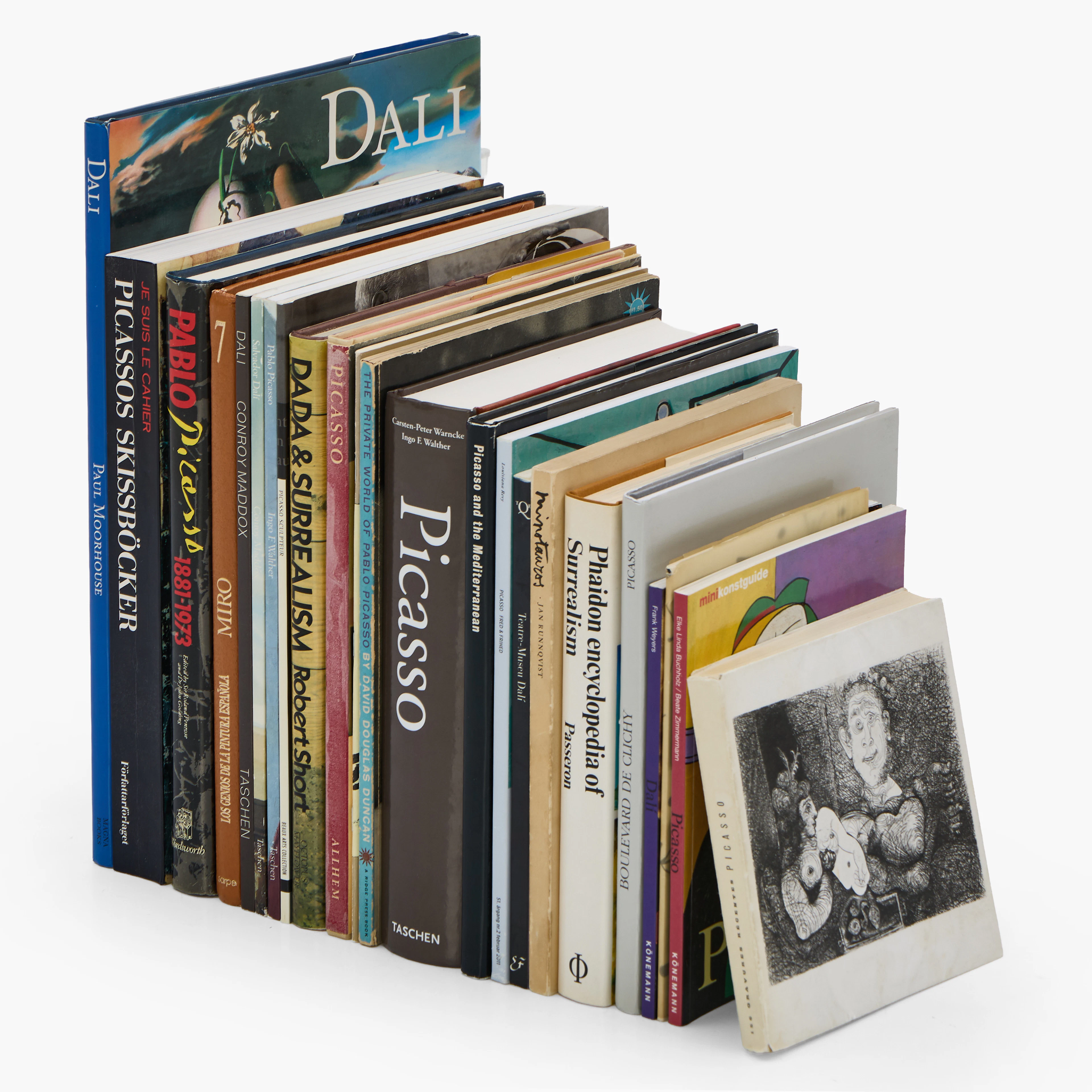 KONSTBÖCKER om Picasso, Dali, Miró och surrealismen, 23 volymer.