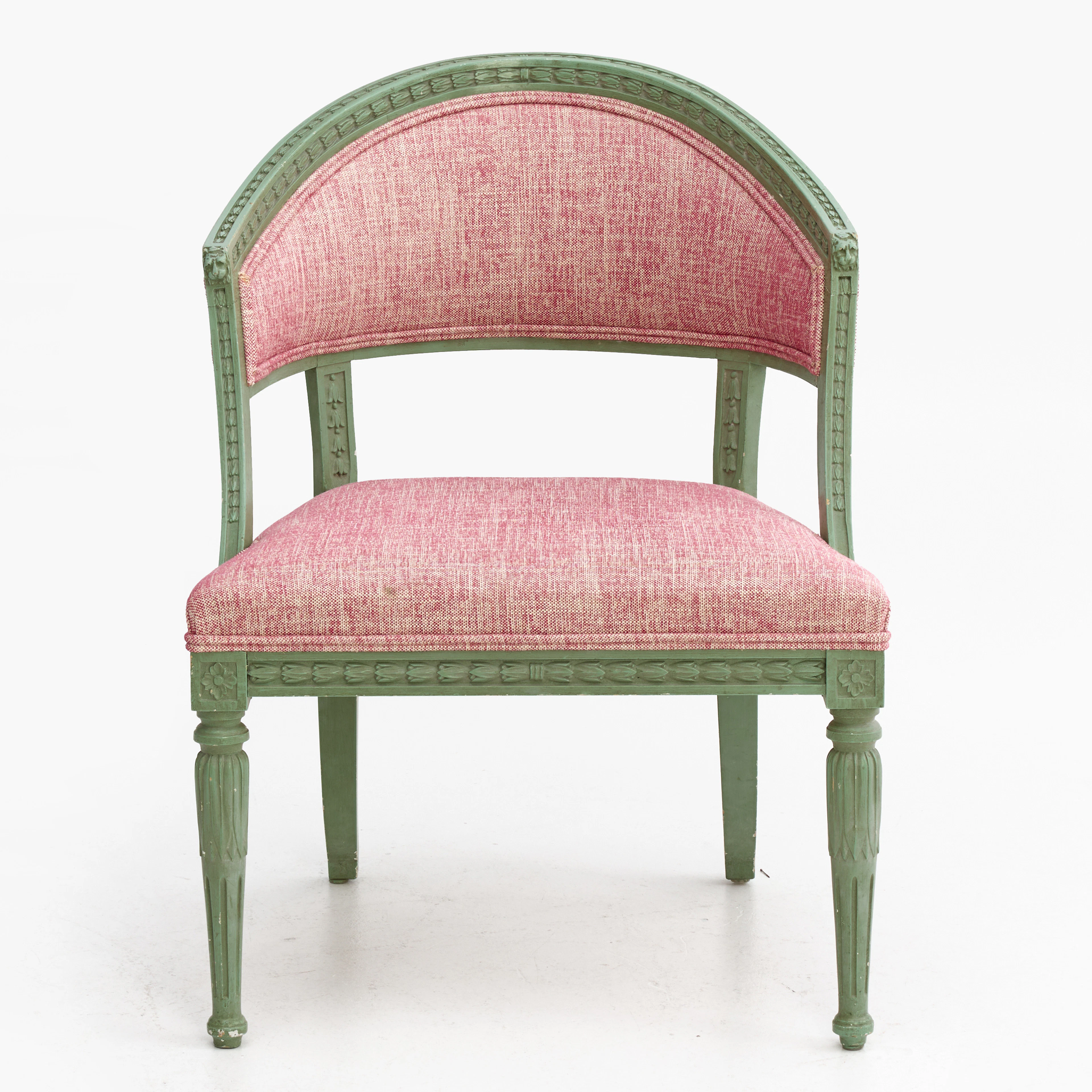 BALJFÅTÖLJ, sengustaviansk stil, 1900-tal.