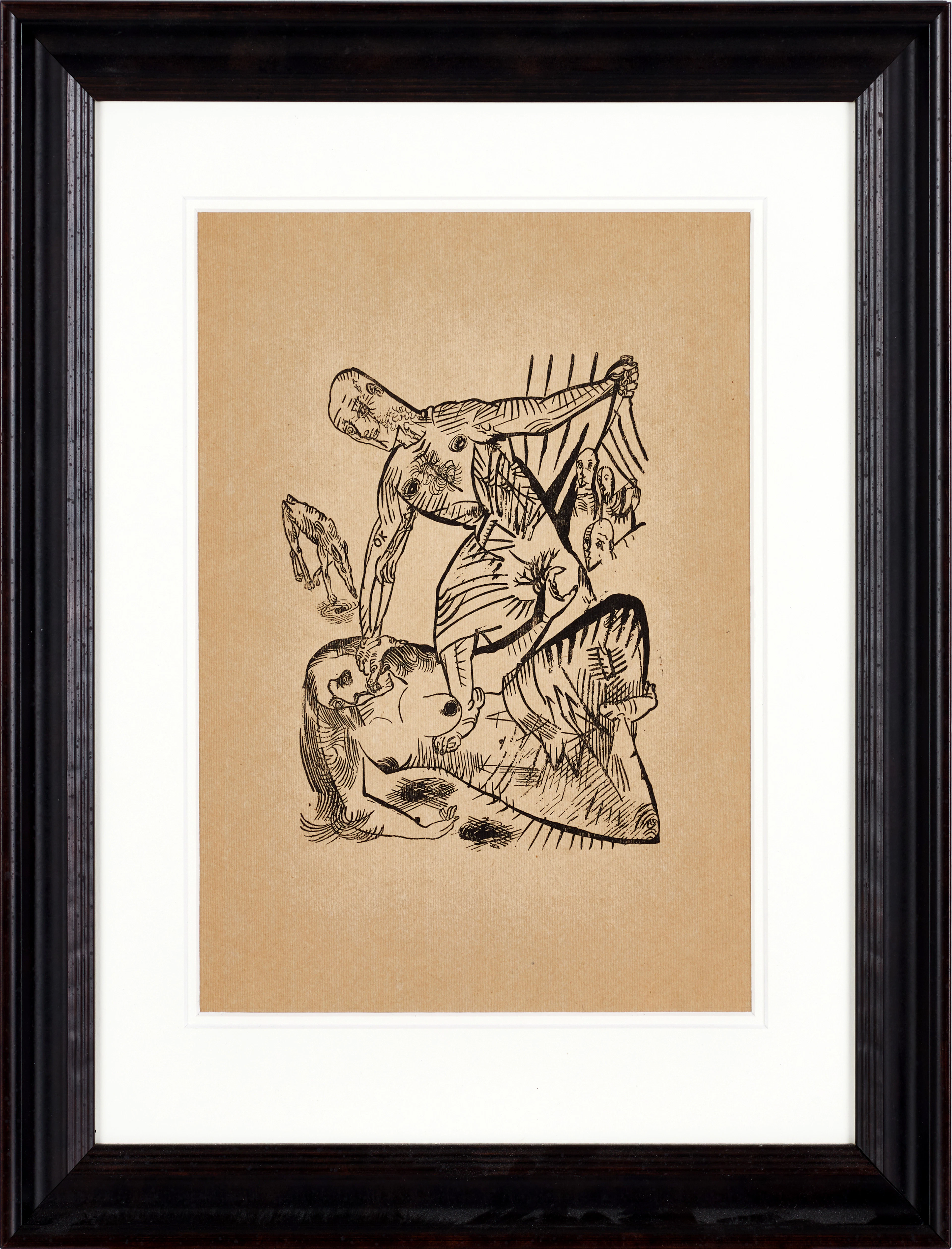 OSKAR KOKOSCHKA (1886-1980), efter, Figurscen, "Mörder, Hoffnung der