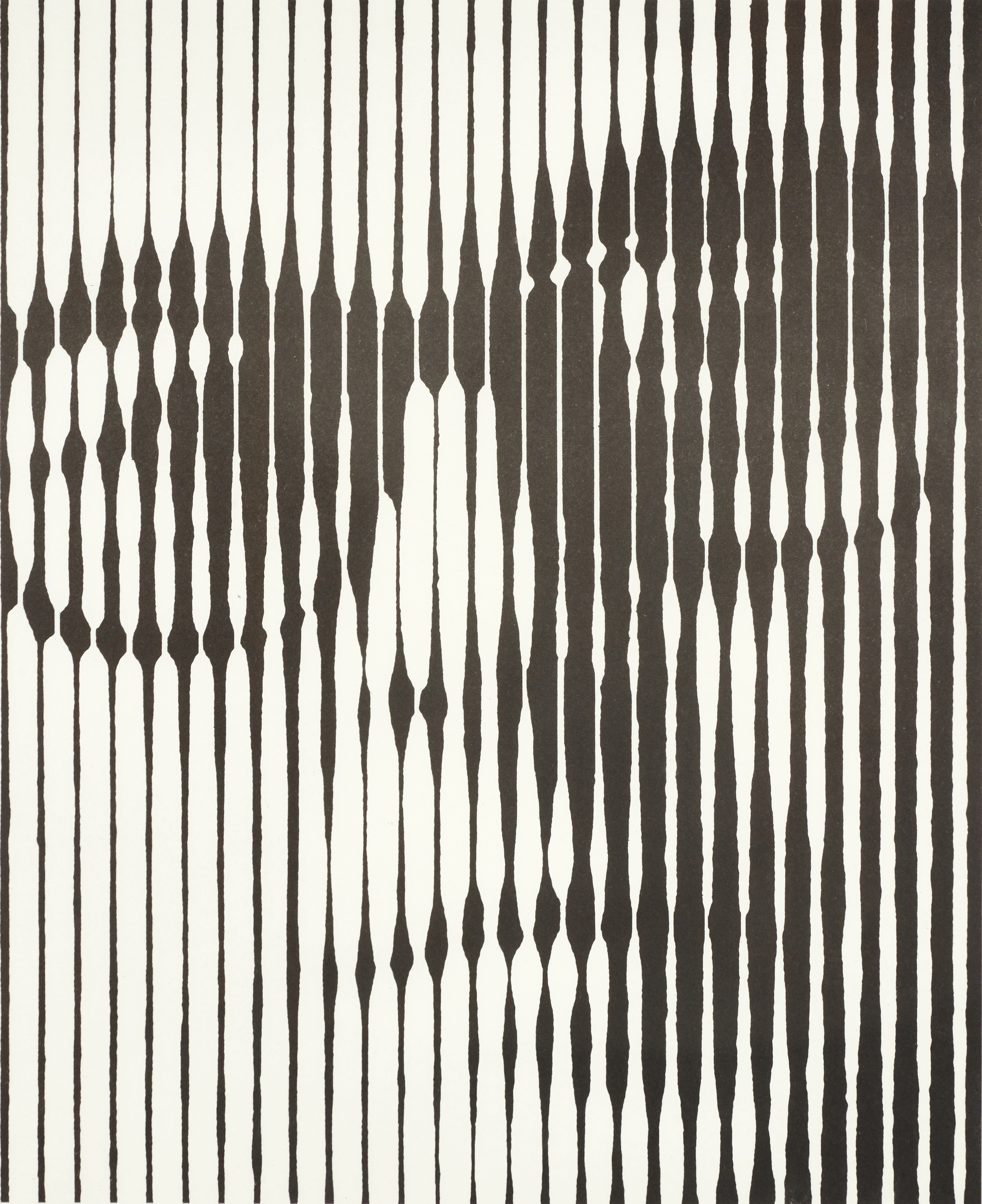 VICTOR VASARELY. "Självporträtt", serigrafi, ur portföljen ION.