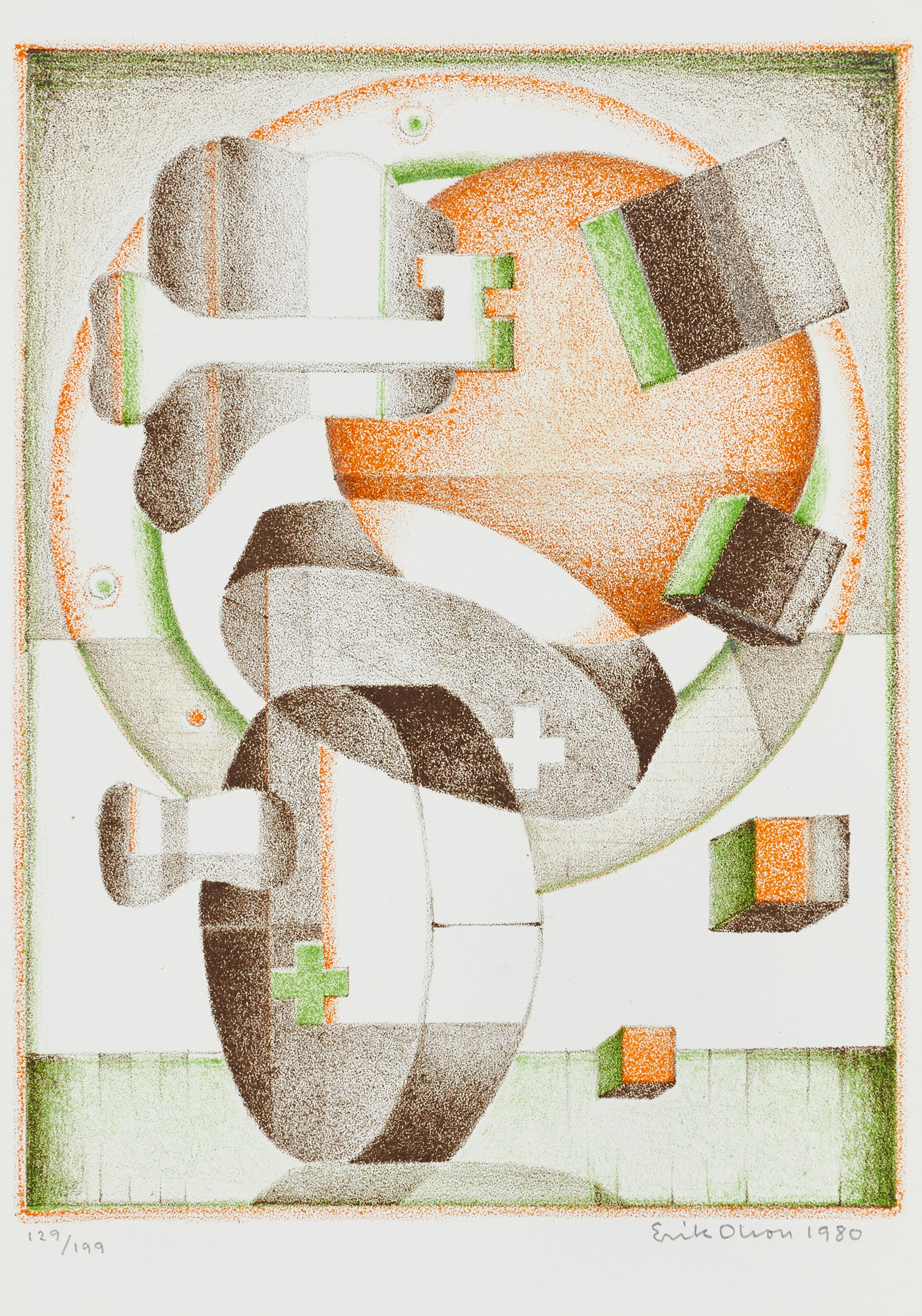 ERIK OLSON (1901-1996, Halmstadgruppen), ”Requiem för en kubist”