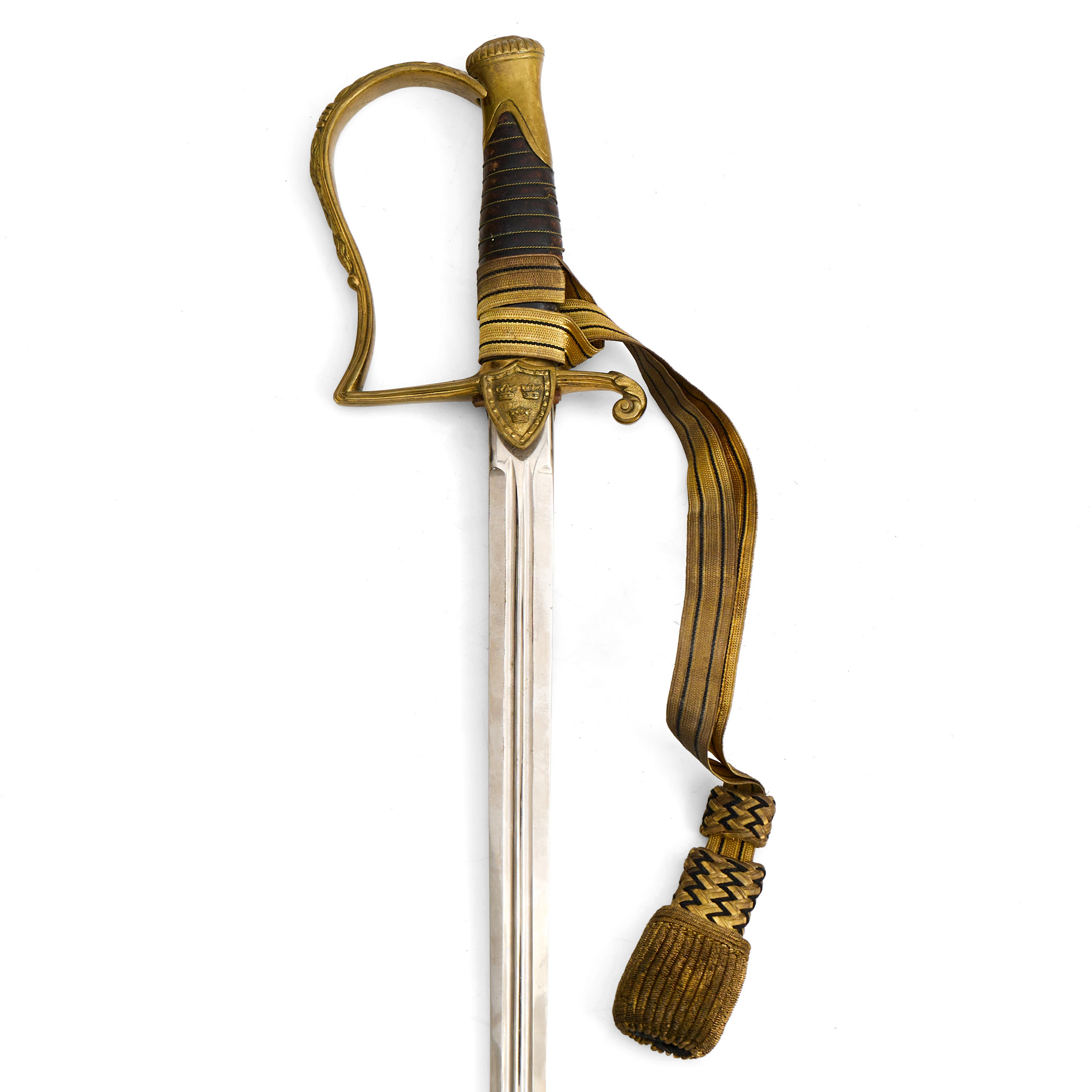 SABEL, svensk, m/1889, fäste med ägamonogram.