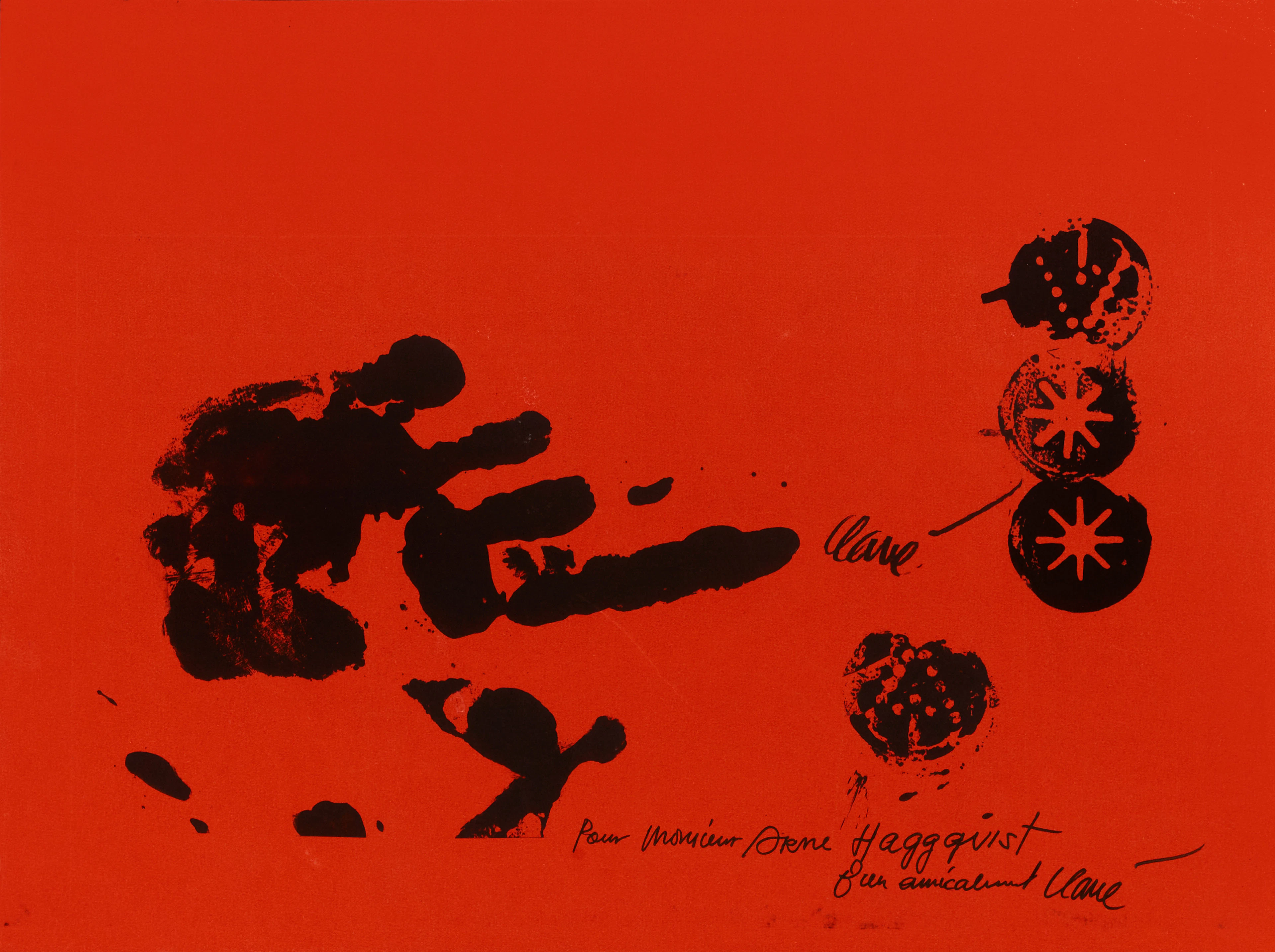 ANTONI CLAVÉ (1913-2005). Komposition, 1970, signerad, litografi.