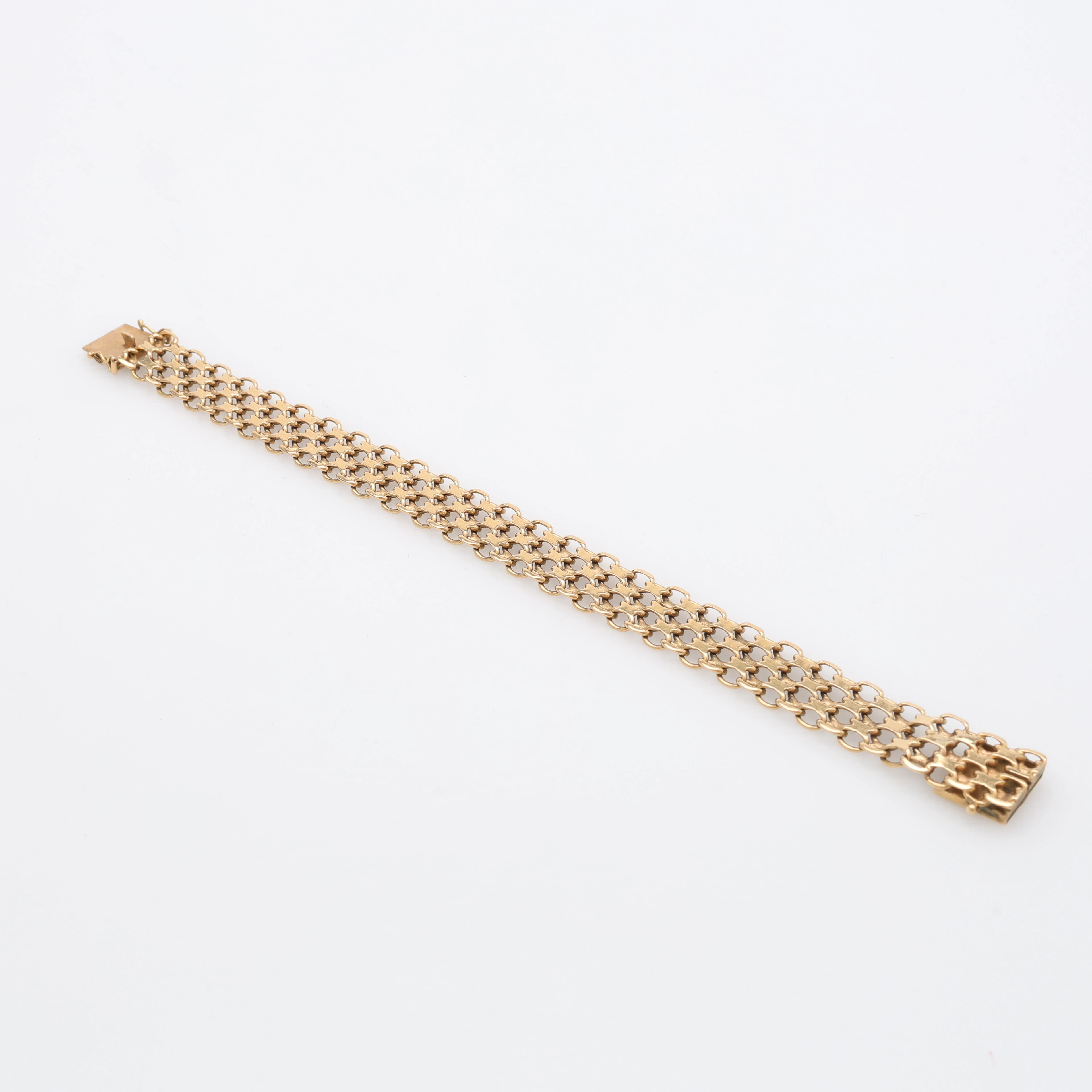 ARMBAND, 18 K GULD, x-länk, 29,7 g.
