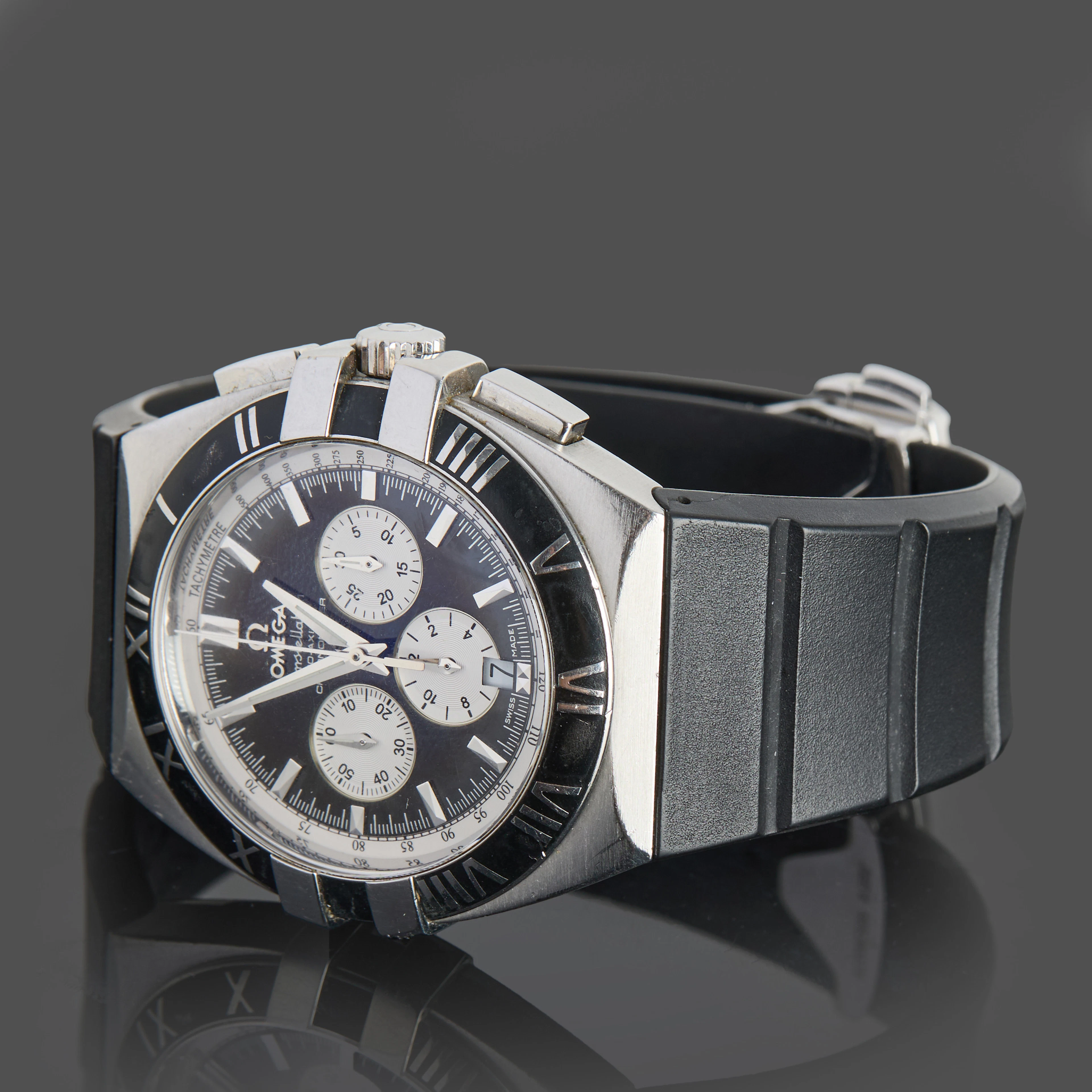 OMEGA, armbandsur, Constellation Double Eagle, stål Automatisk, safirglas
