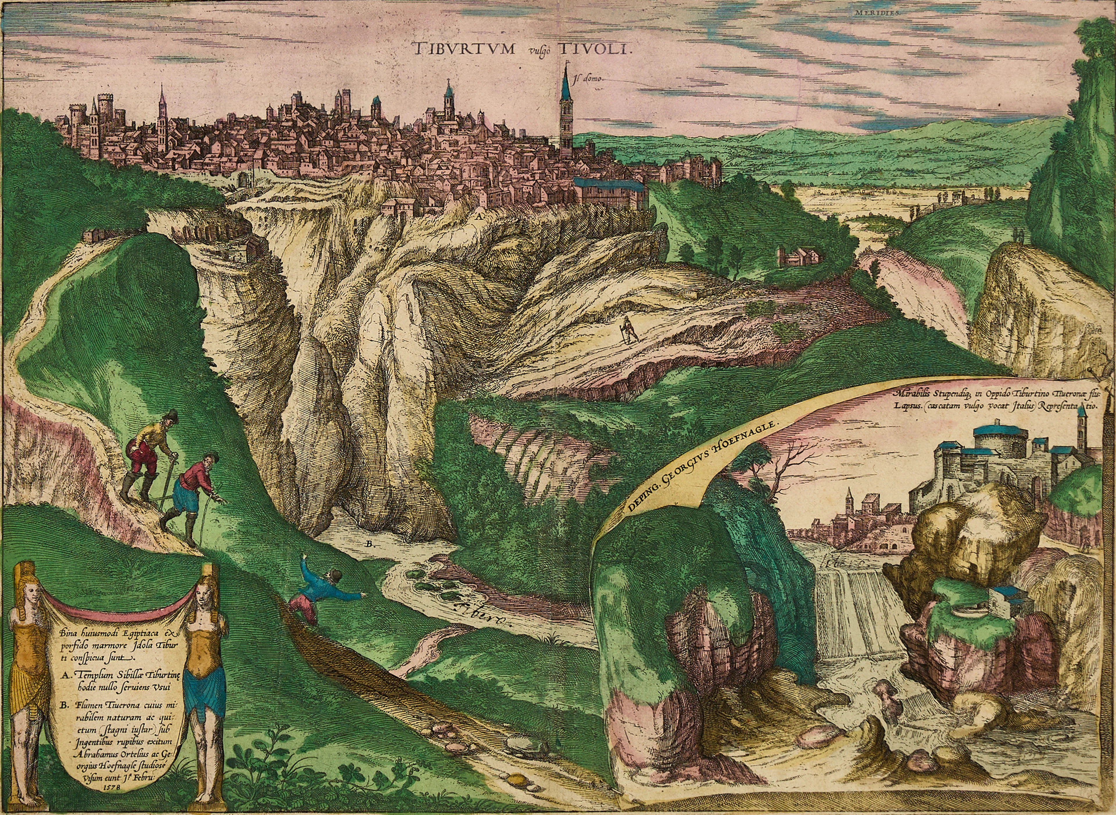 BRAUN/HOGENBERG, Tiburtum vulgo Tivoli, 1606.