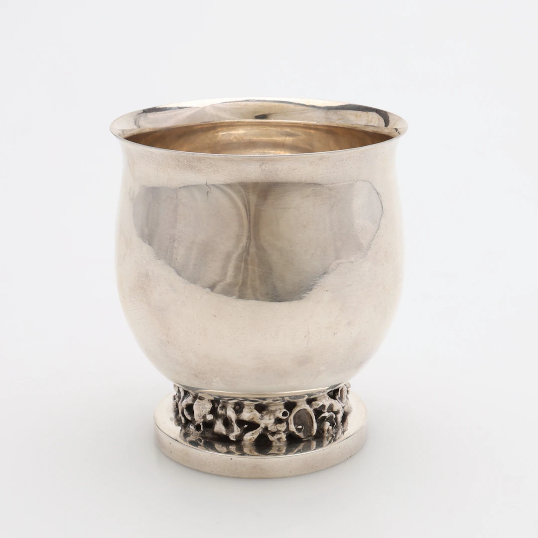 AAGE WEIMAR (1902-1986). POKAL/BÄGARE, STERLINGSILVER, DANMARK, 175,5 GRAM.