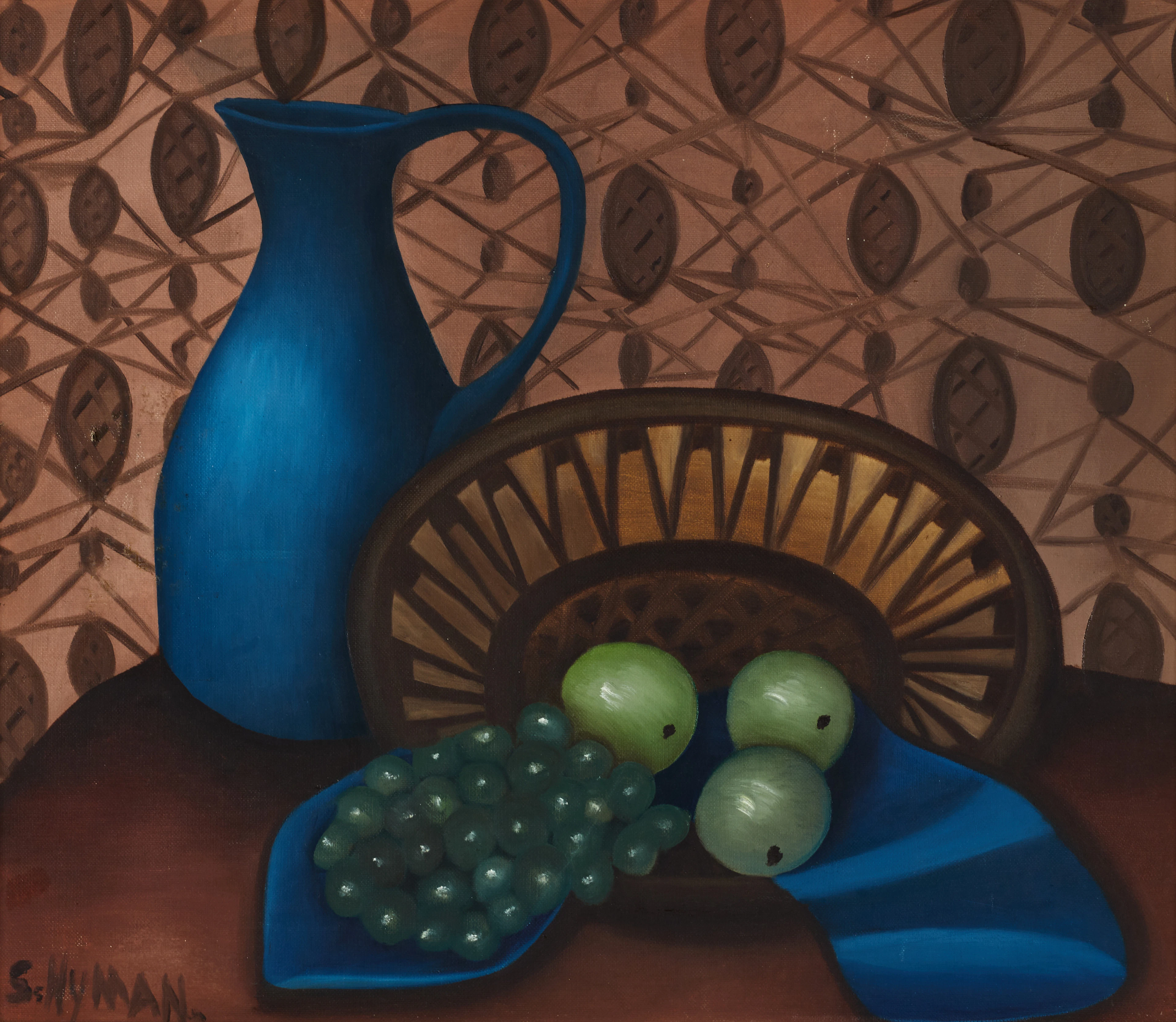 SVEA NYMAN (1902-1986): Stilleben, signerad S. Nyman, olja på duk.