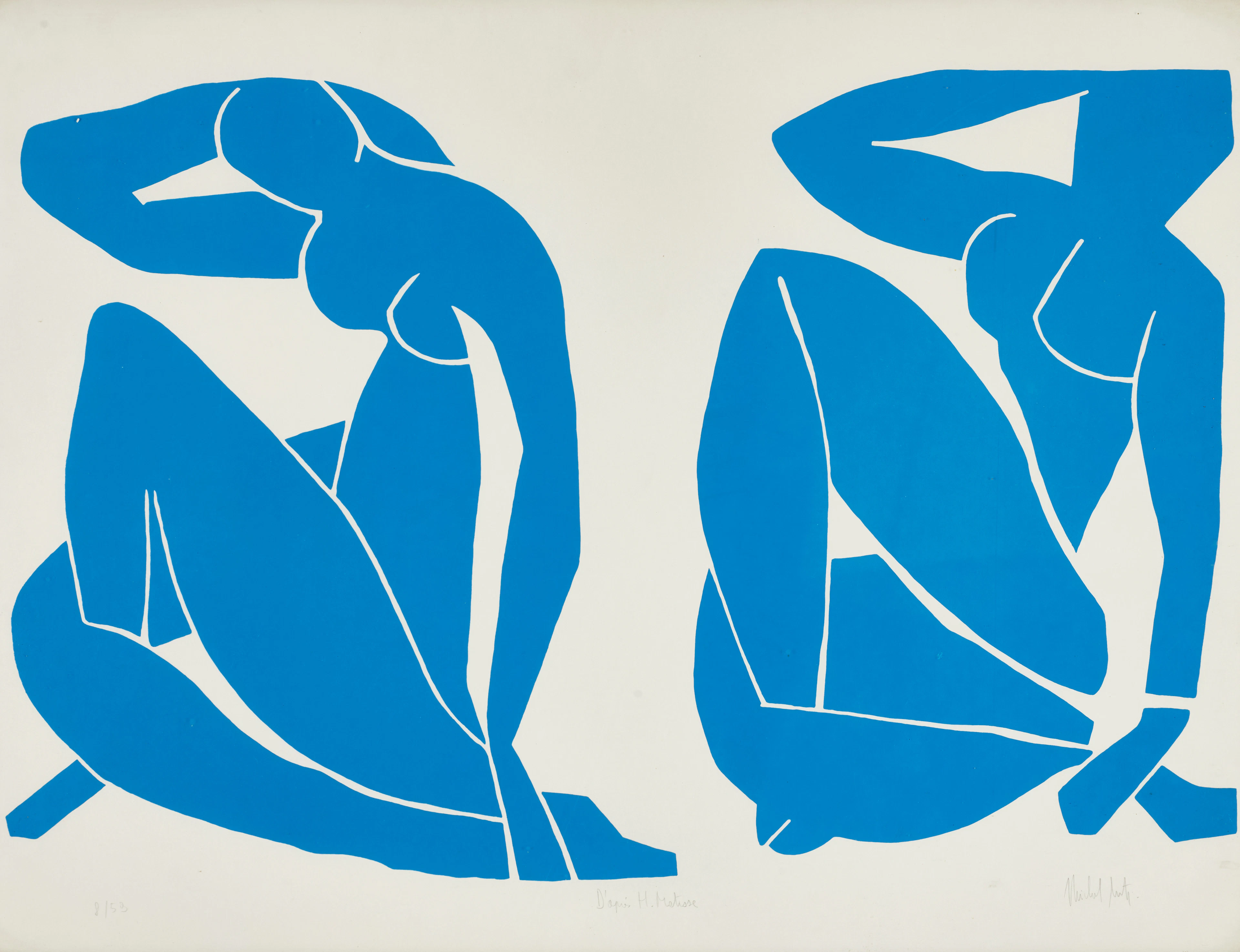 HENRI MATISSE (FRANKRIKE, 1869–1954). EFTER. Nu Bleu, grafiskt blad