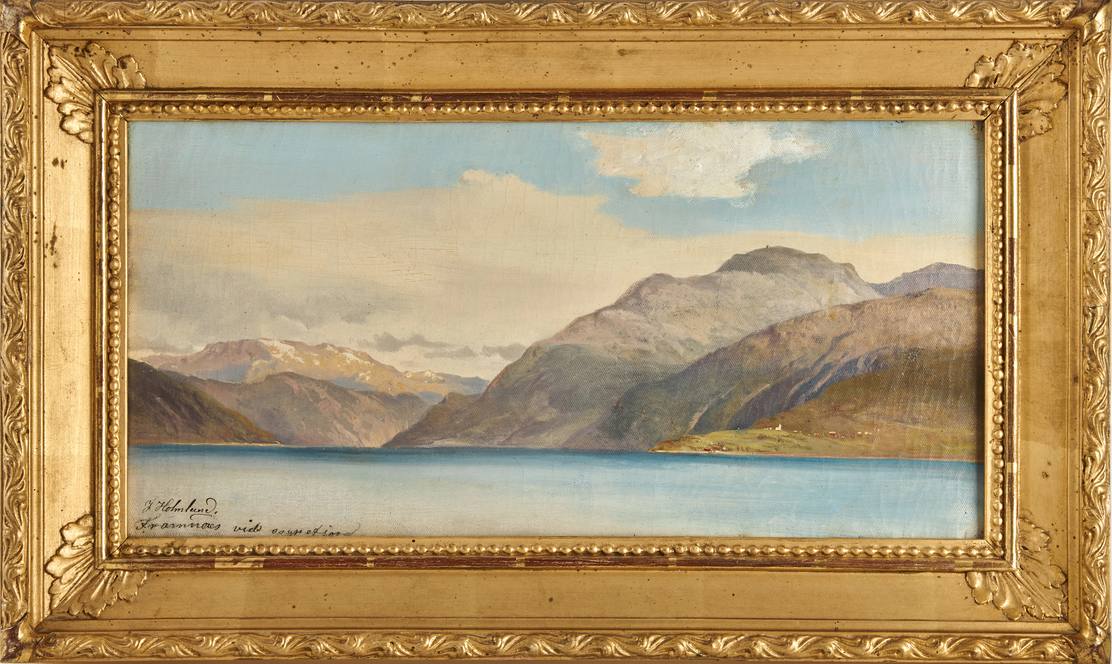JOSEFINA HOLMLUND (Stockholm 1827-1905 Stockholm): Vy över Framnæs