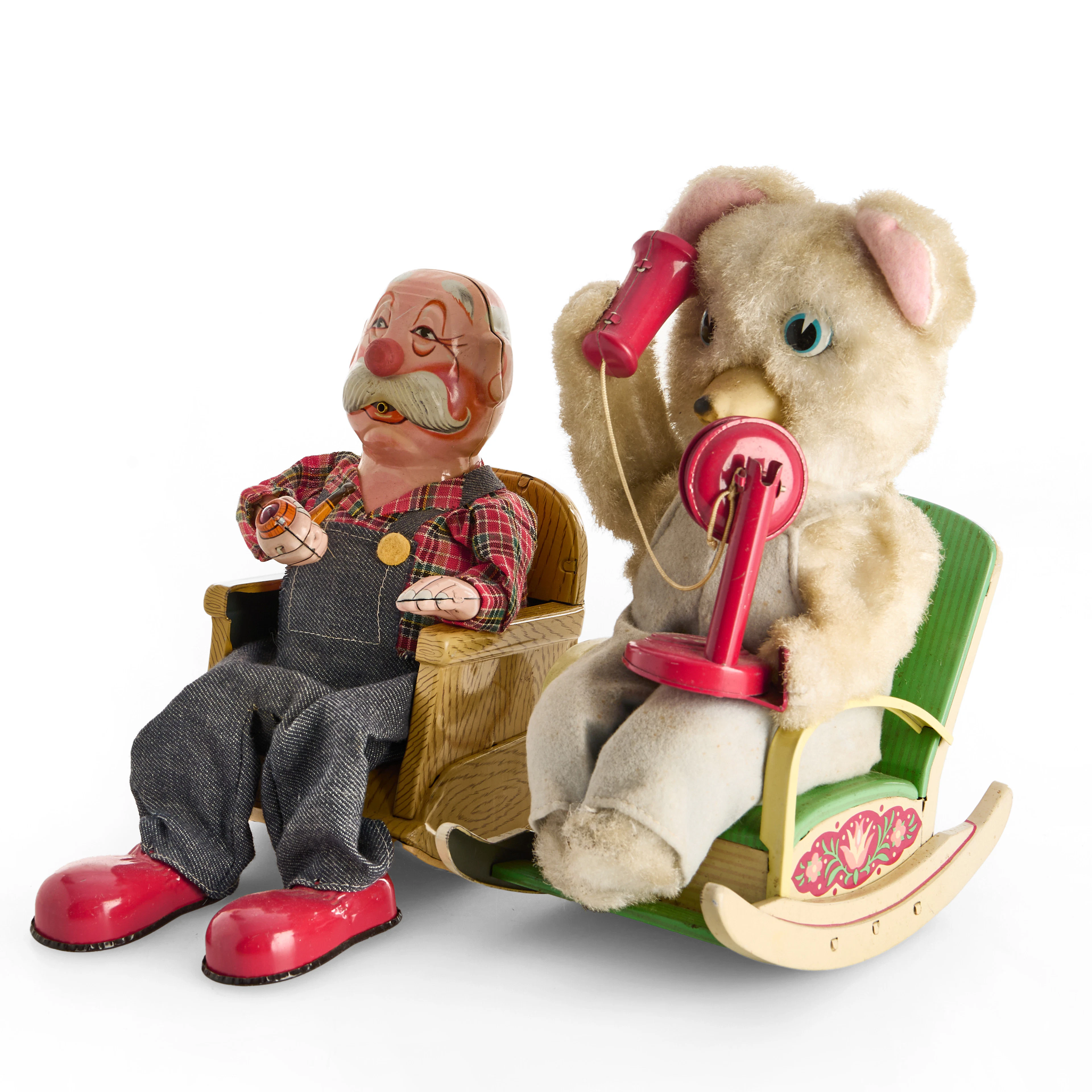 LEKSAKER, 2 st, Modern Toys samt SAN (Marusan), Japan, 1900-talets
