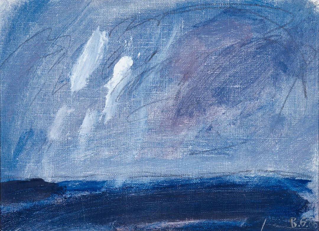 BARBRO GUSTAFSON (Sverige, född 1936), "Över havet", signerad och