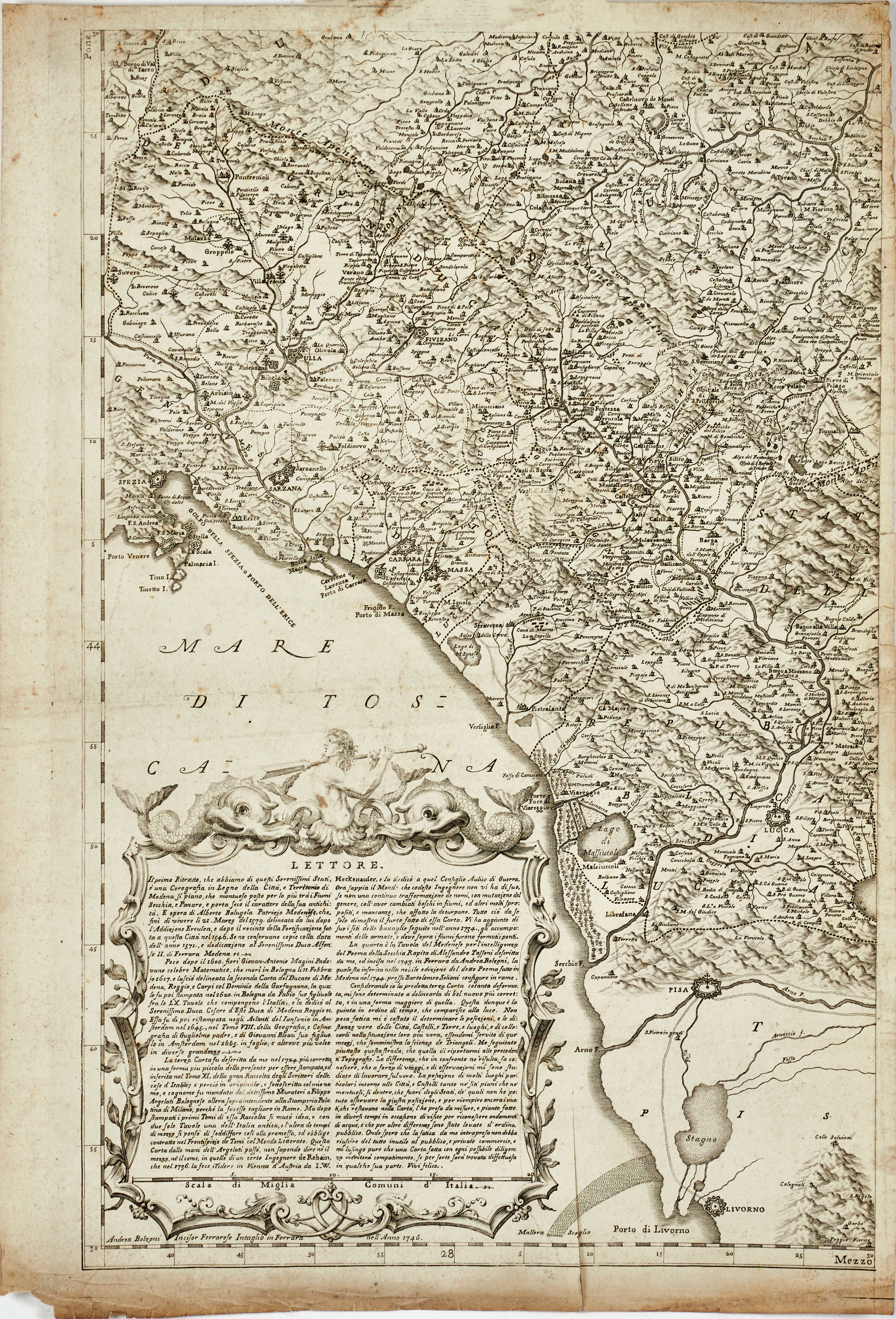 BOLZONI, Norra Italien, 1746.