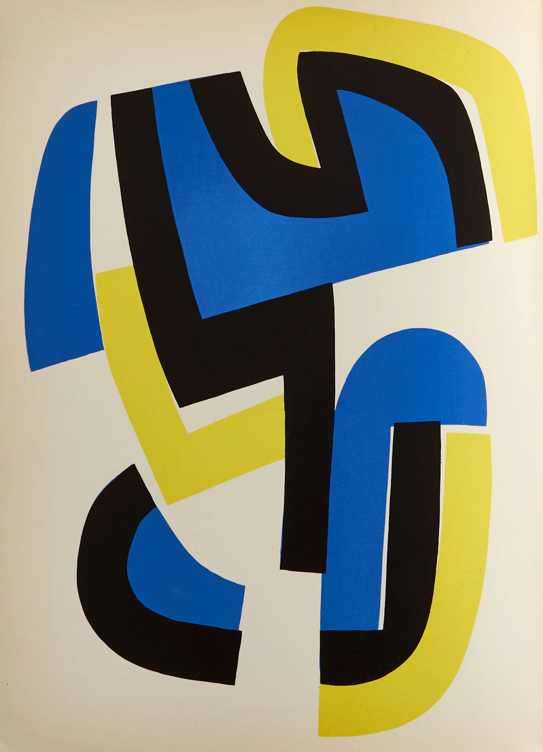 JEAN DEWASNE (1921-1999). 'Préface a un Livre Futur', bok med 16 originallitogra