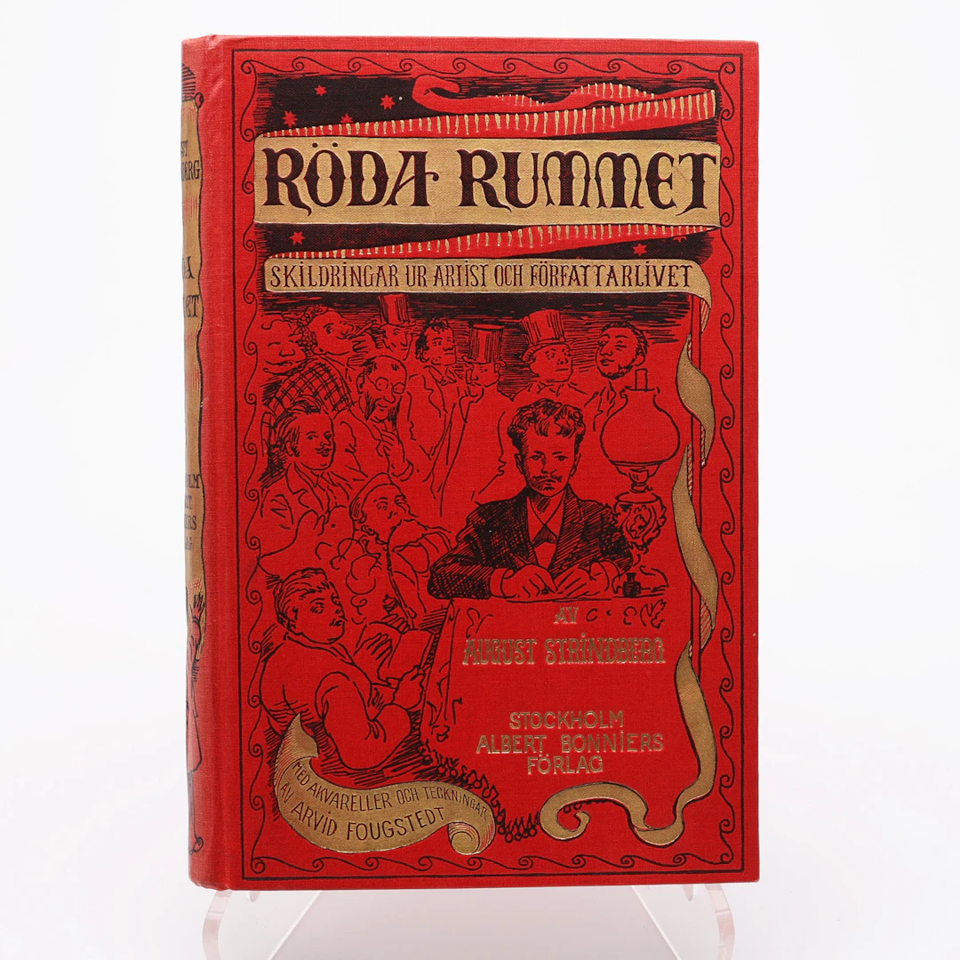 AUGUST STRINDBERGS RÖDA RUMMET MED ARVID FOUGSTEDTS ILLUSTRATIONER