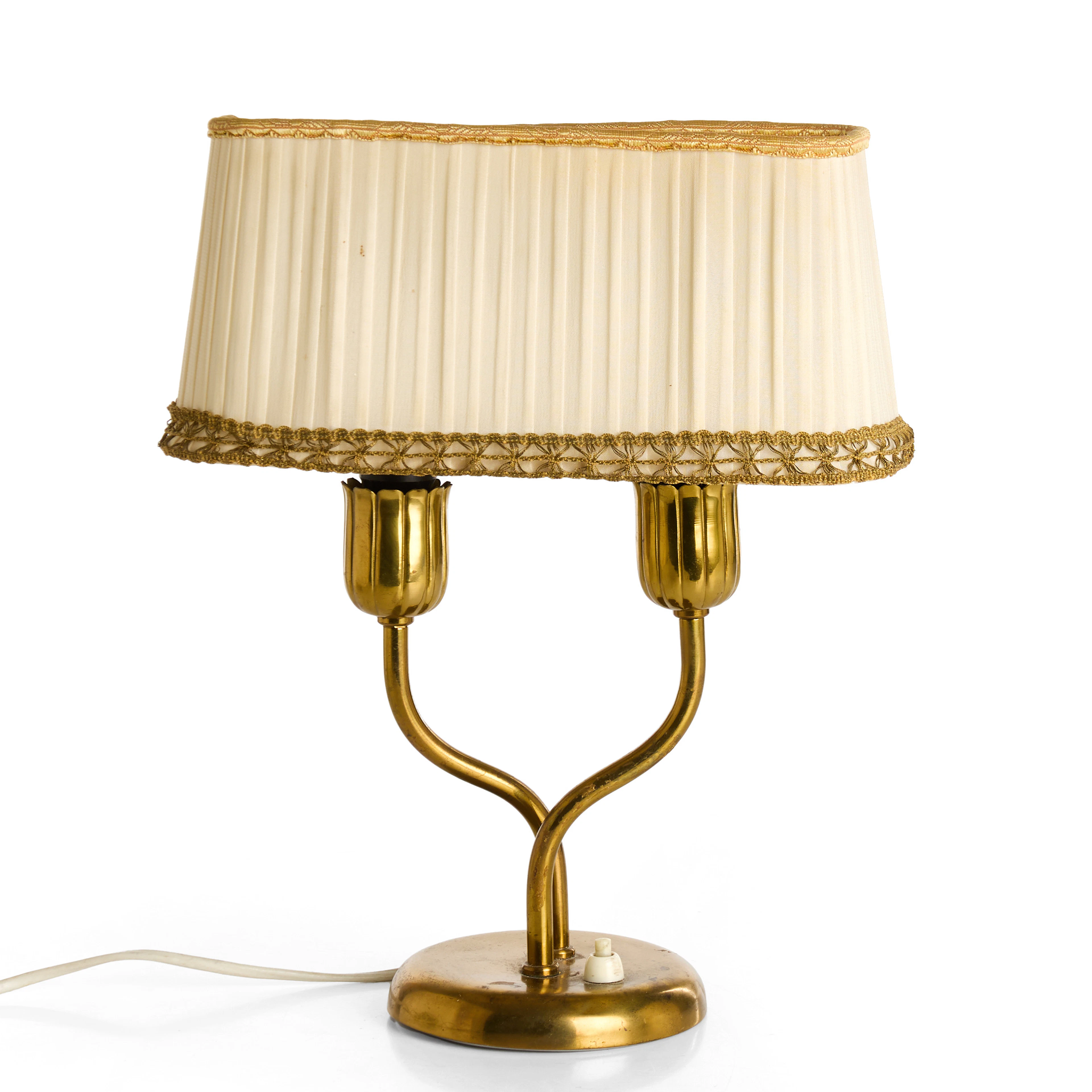 HARALD NOTINI (1879–1959). Bordslampa, 2 ljuspunkter, modell "15543"