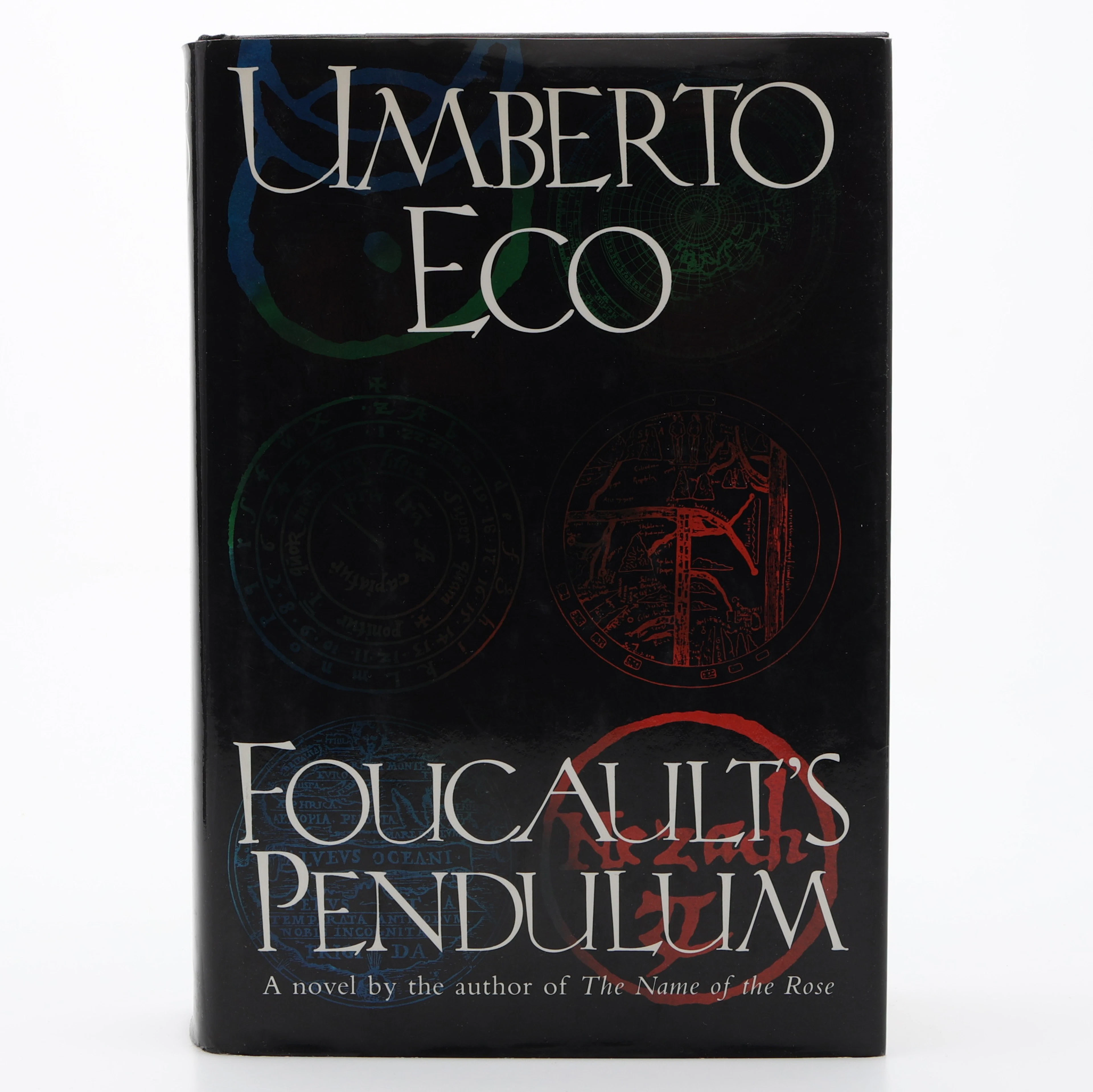 UMBERTO ECO'S FOUCAULTS PENDULUM I FÖRSTA BRITTISKA UPPLAGAN 1989.