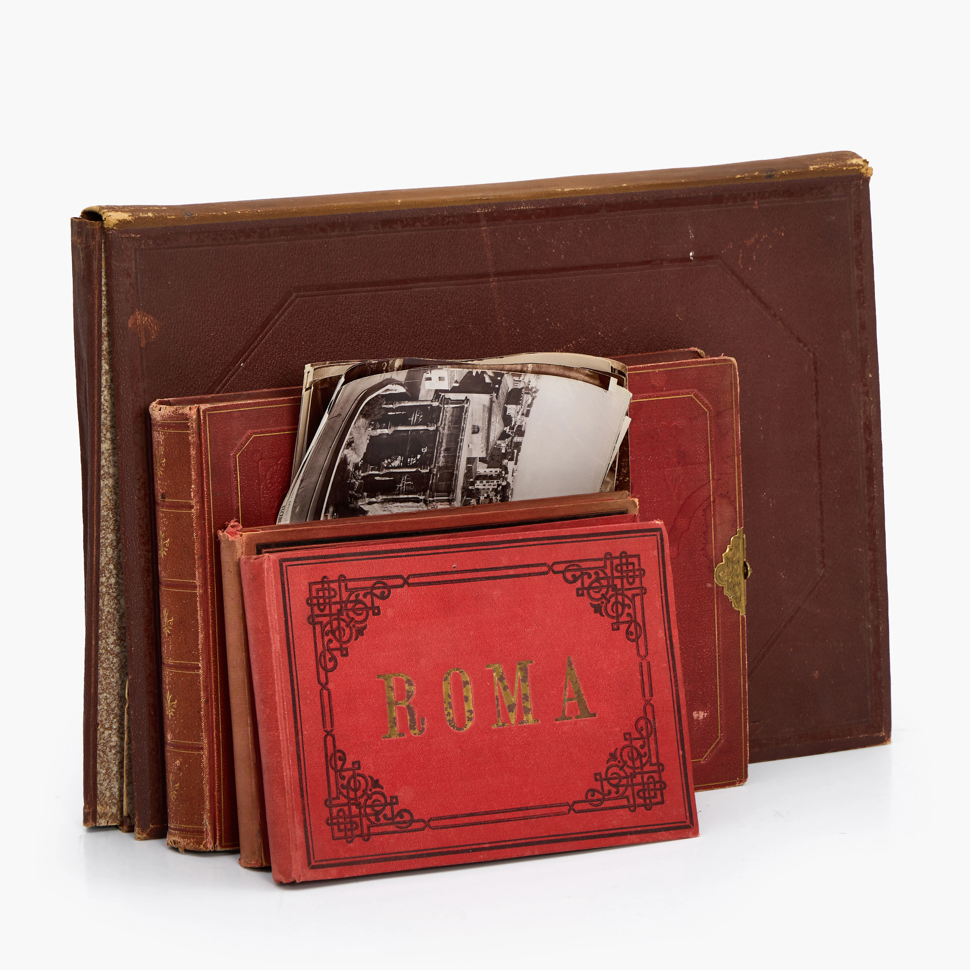 SAMLING ALBUMINFOTOGRAFIER (184 st), ROM och andra Italienska städer