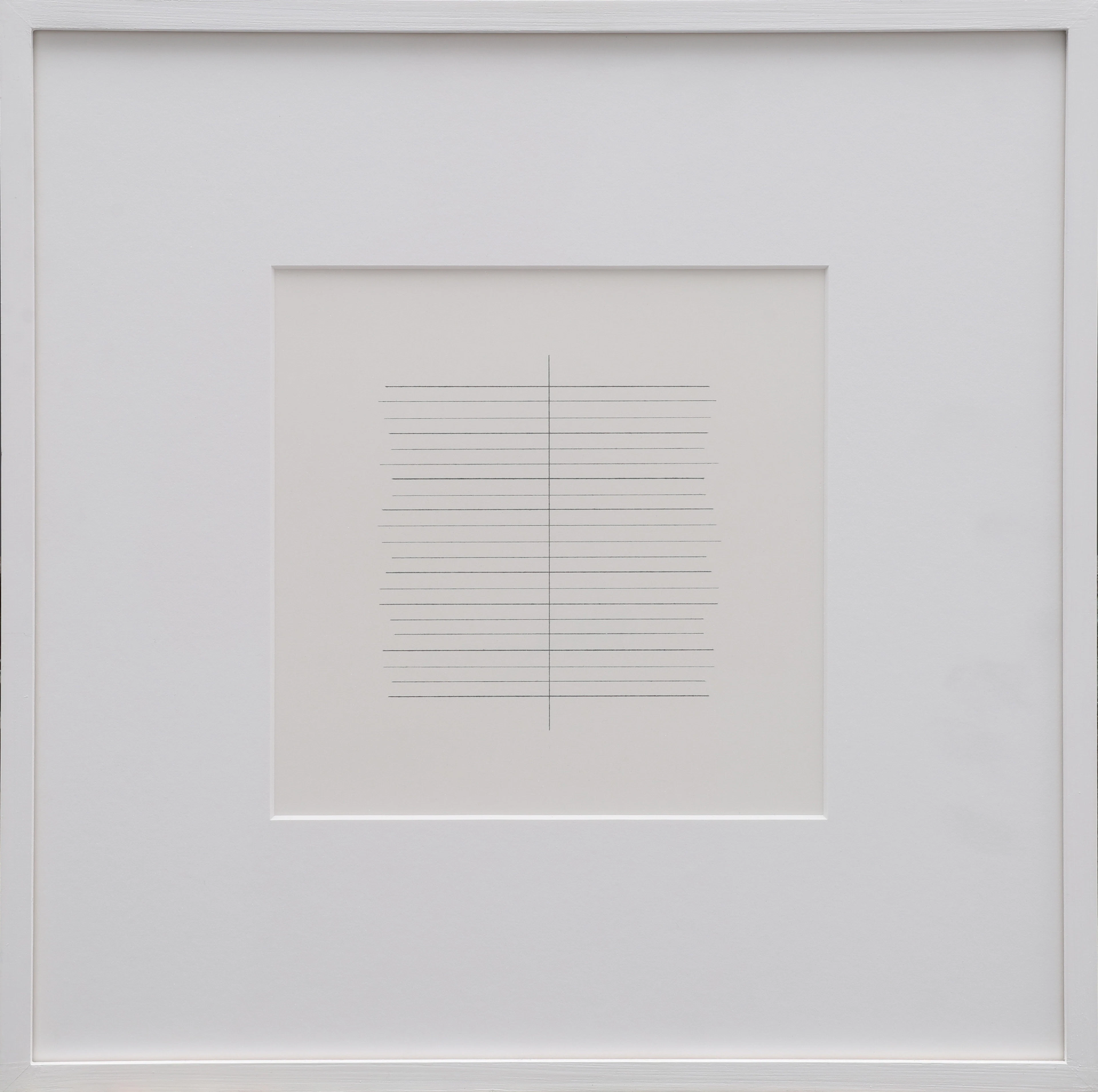 HÅKAN BENGTSSON. KOL PÅ PAPPER, "TILL MINNE AV AGNES MARTIN", SIGNERAD