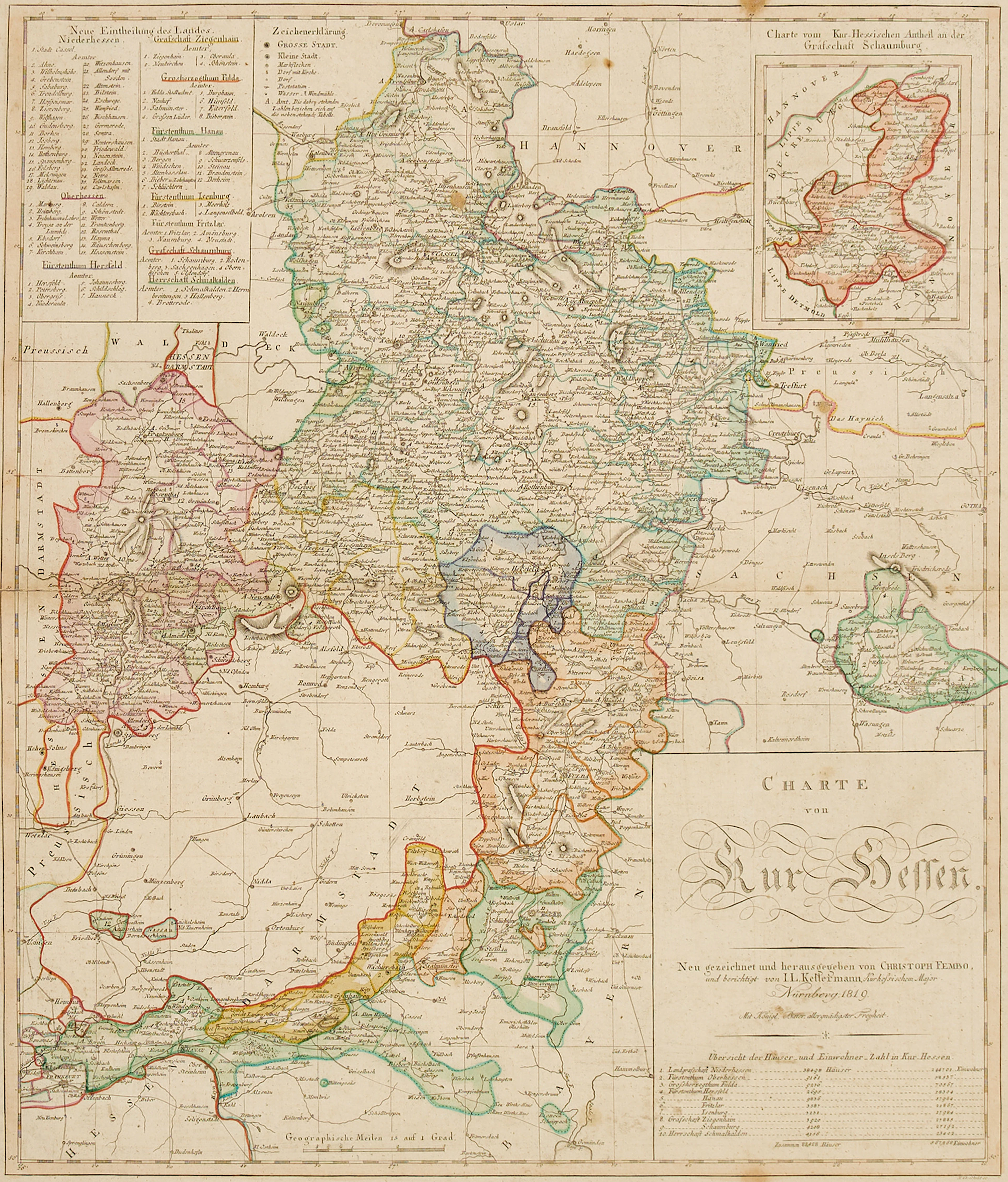 LOTTER, Tirolis Comitatus, 1761. HOMANN (HEIRS), Charte von Friesland