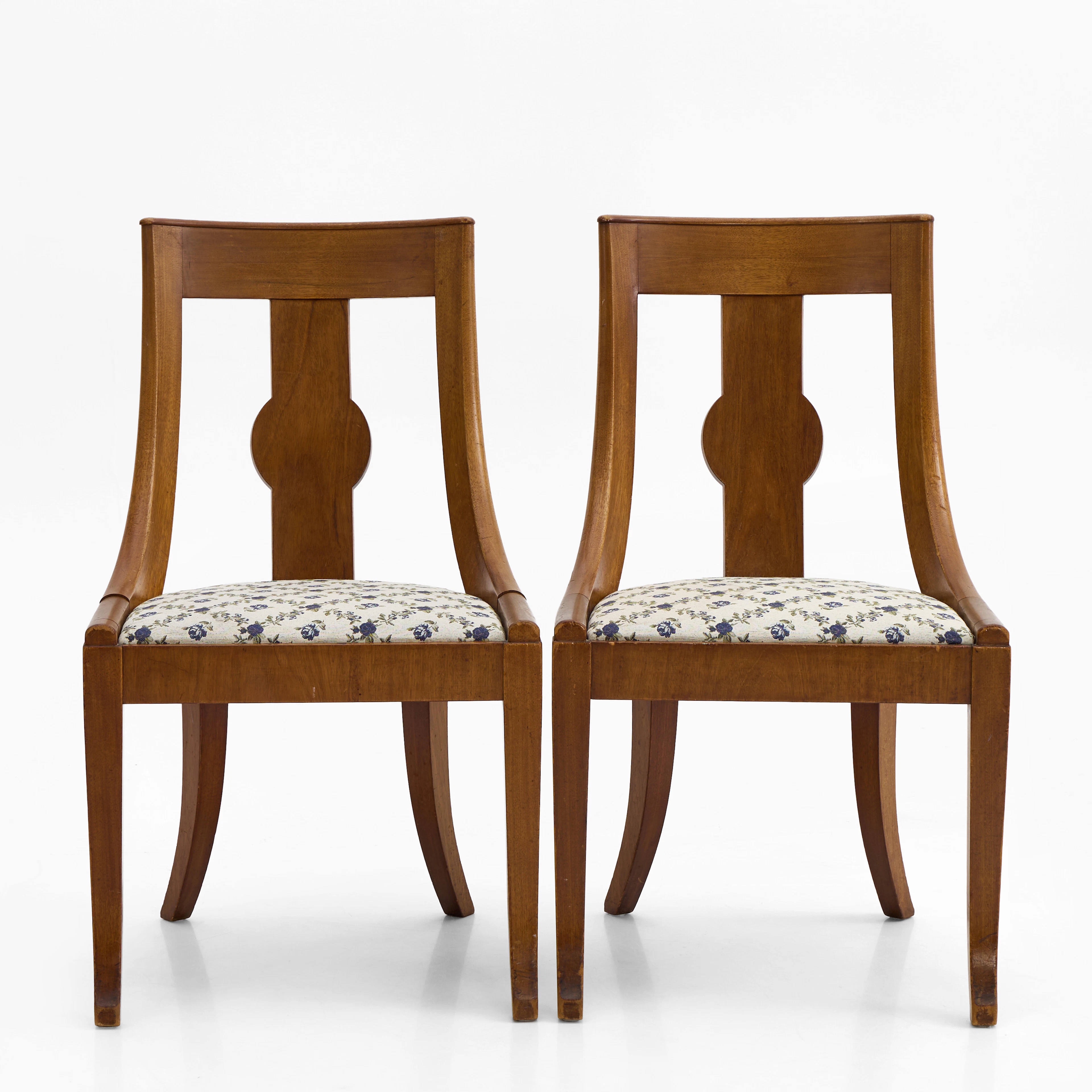 STOLAR, ett par, mahogny, tidigt 1900-tal.
