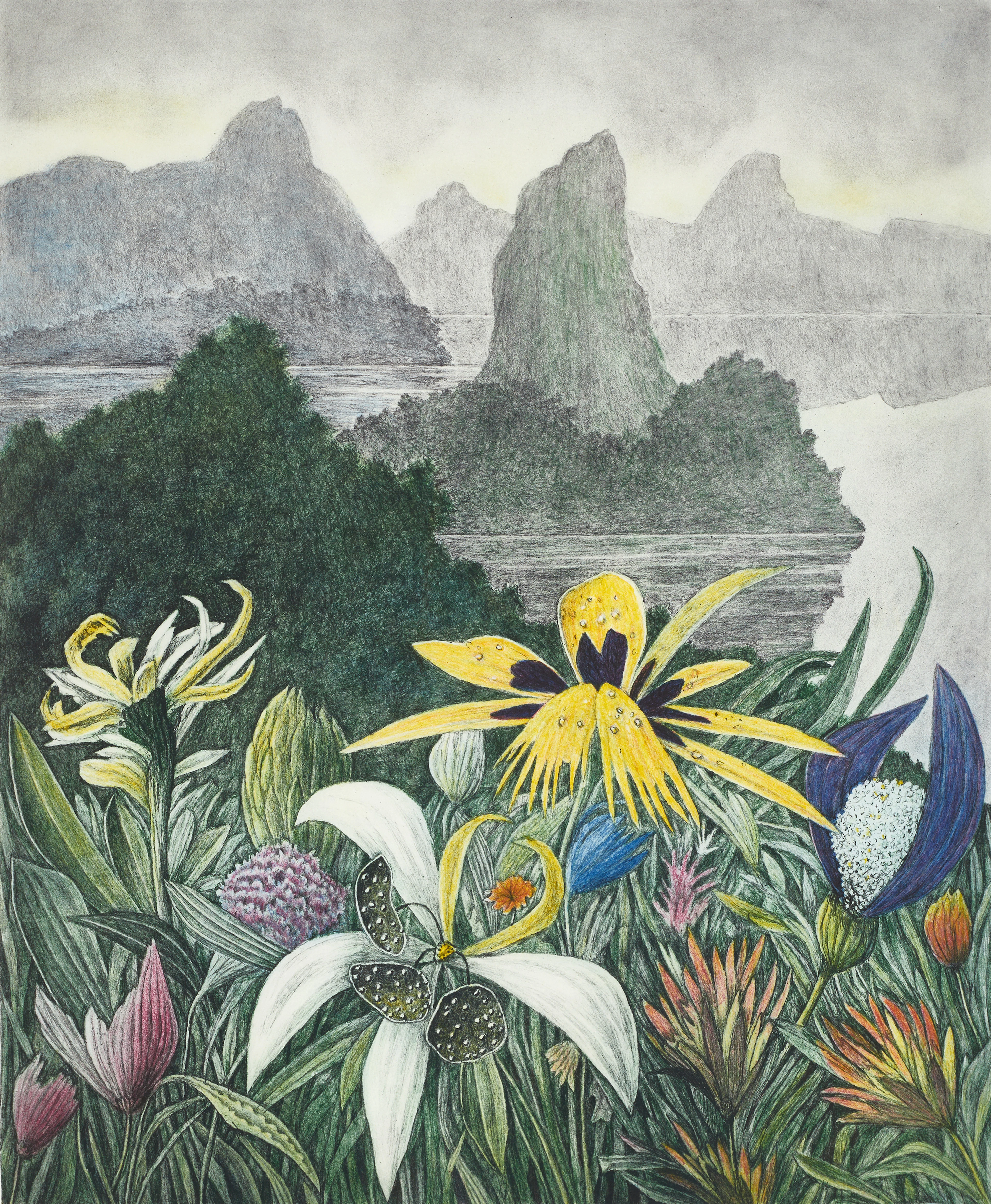KARL AXEL PEHRSON (1921-2005). Exotiska växter - ölandskap, signerad
