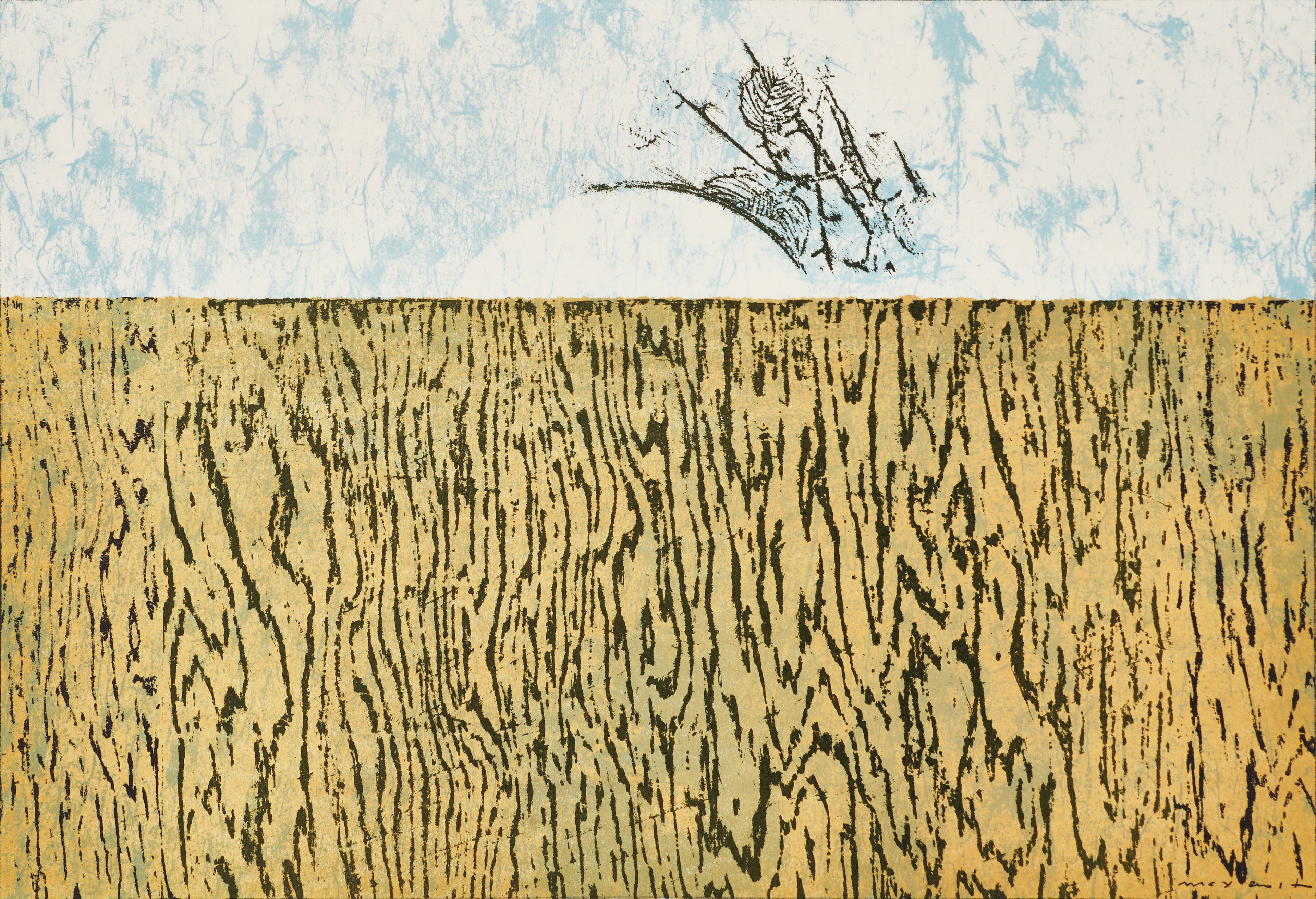 MAX ERNST (1891-1976). "Les demeures de hypnos", 1976, monogramsignerad