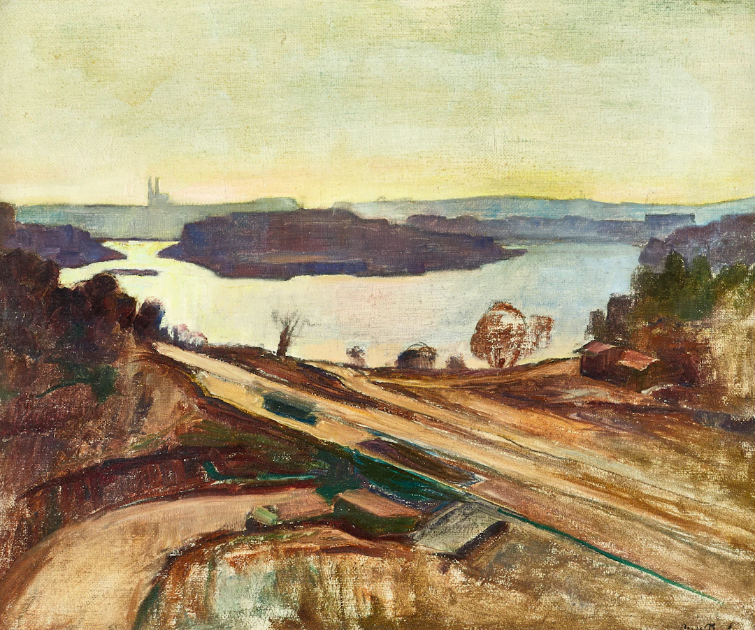 LILLI TIRÉN (Frösön 1891-1984), Utanför staden, signerad och daterad