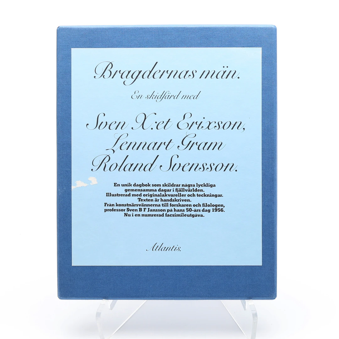 BIBLIOFILI. FAKSIMIL AV BRAGDERNAS MÄN AV SVEN X:ET ERIXON, LENNART