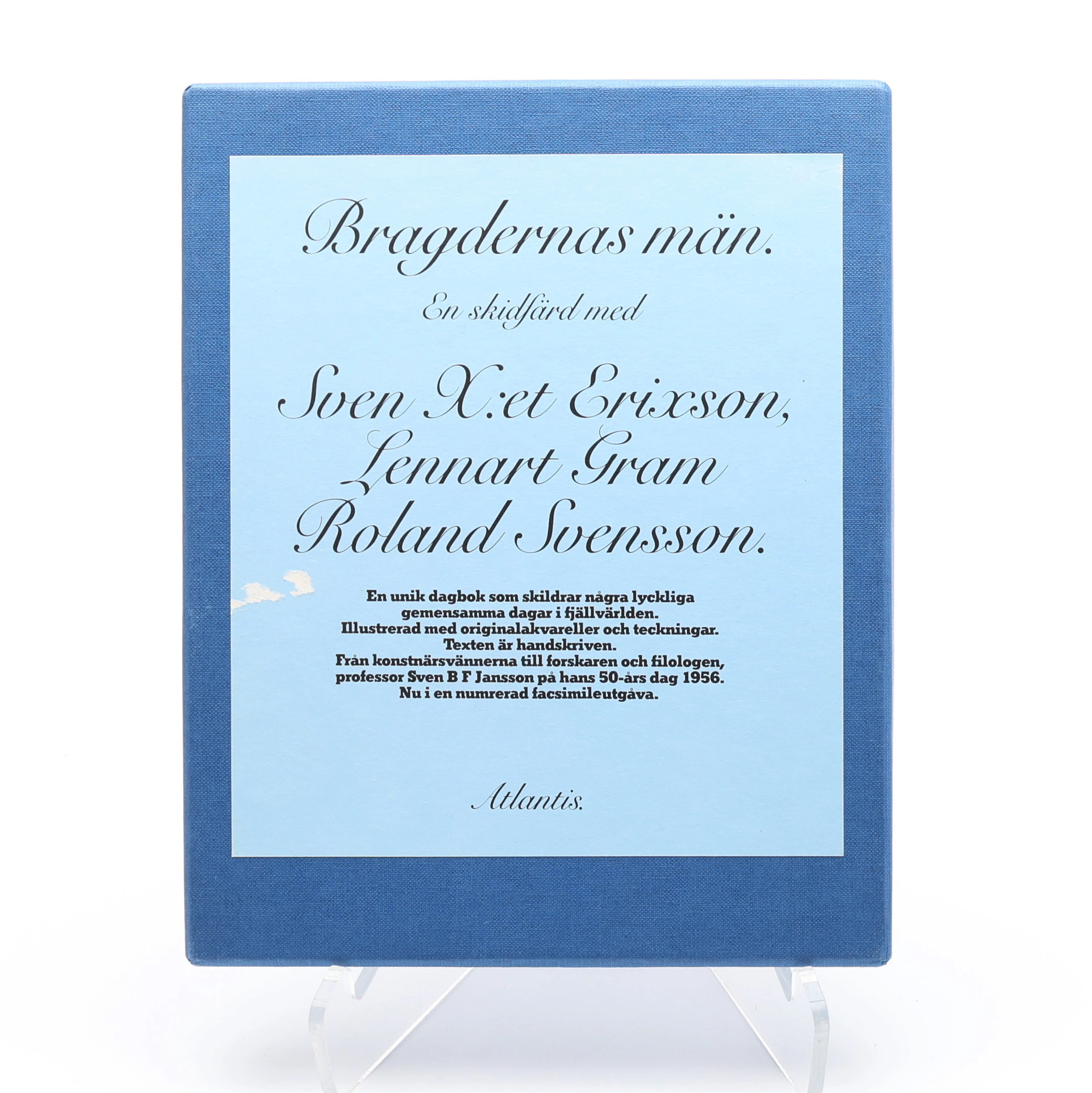 BIBLIOFILI. FAKSIMIL AV BRAGDERNAS MÄN AV SVEN X:ET ERIXON, LENNART