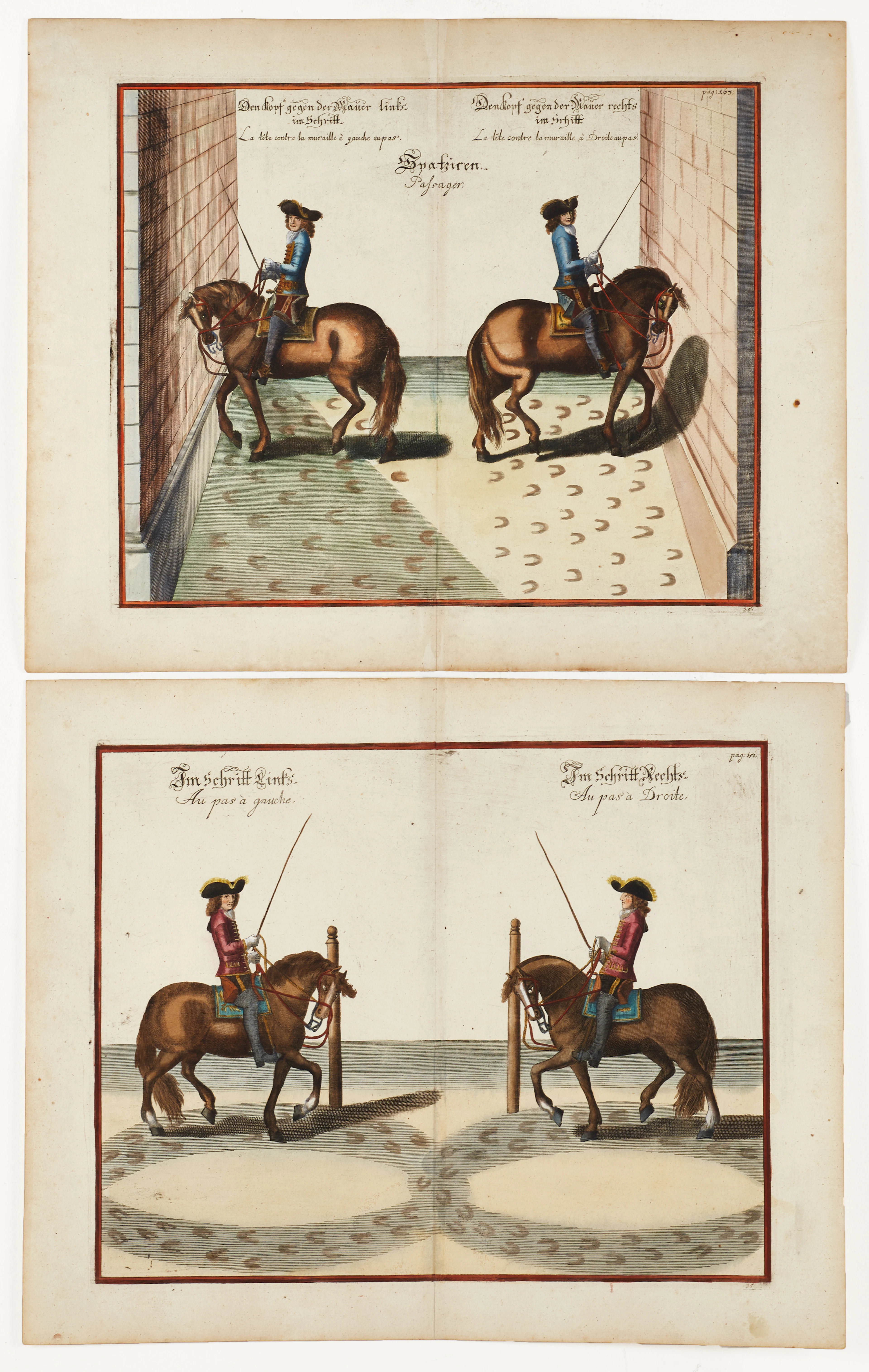 PERNAUER, (2) illustrationer ur "Des Welt-berühmten Herzog Wilhelms