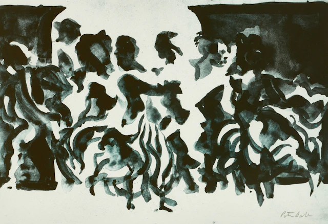 PETER DAHL (1934-2019). "Epistel N:o 16", utförd 1984, signerad, litografi.