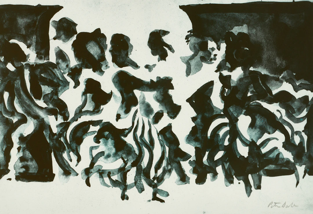 PETER DAHL (1934-2019). "Epistel N:o 16", utförd 1984, signerad, litografi.