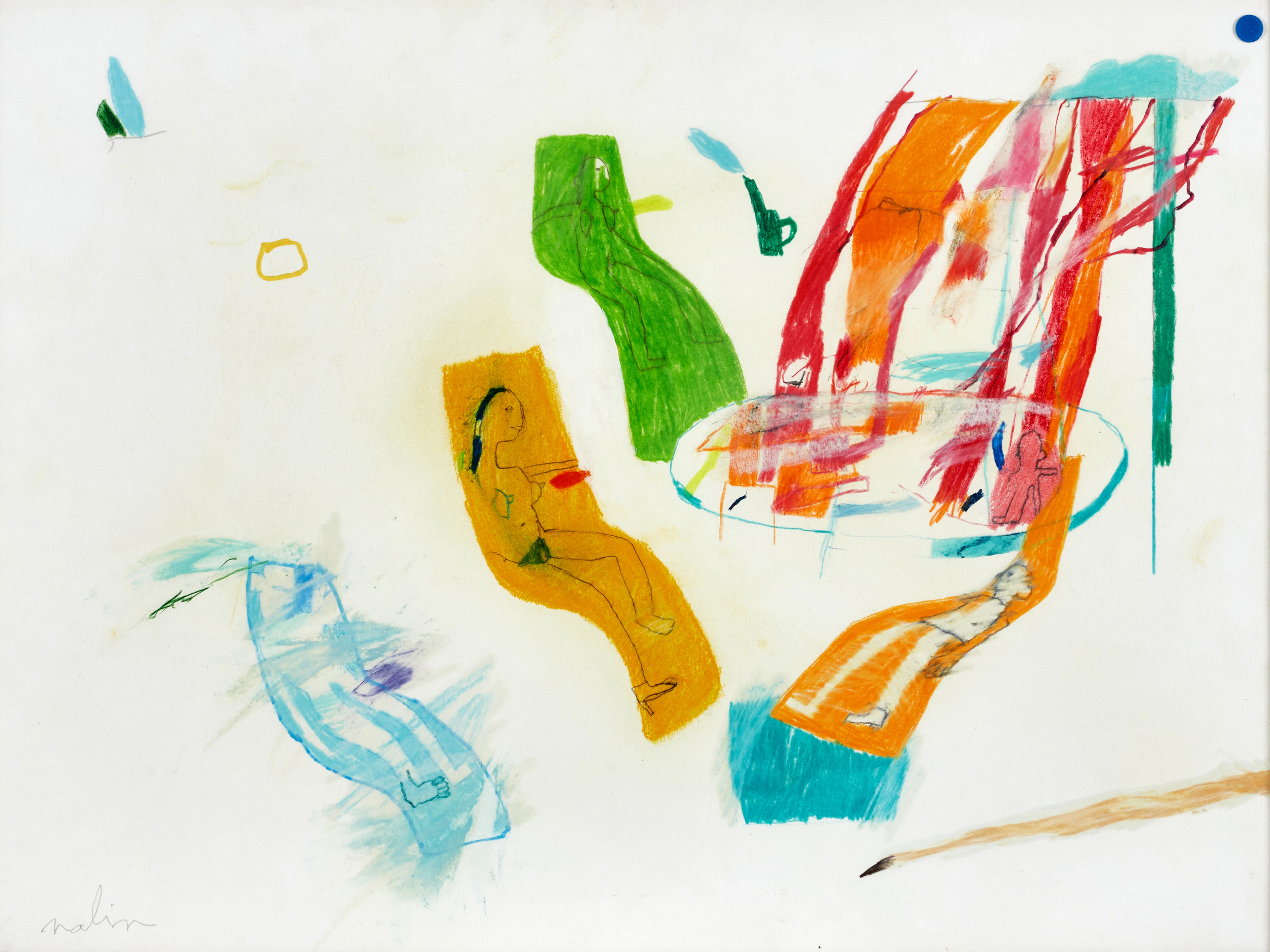 DANIELE NALIN (ITALIEN, FÖDD 1947). Figurkomposition, signerad Nalin