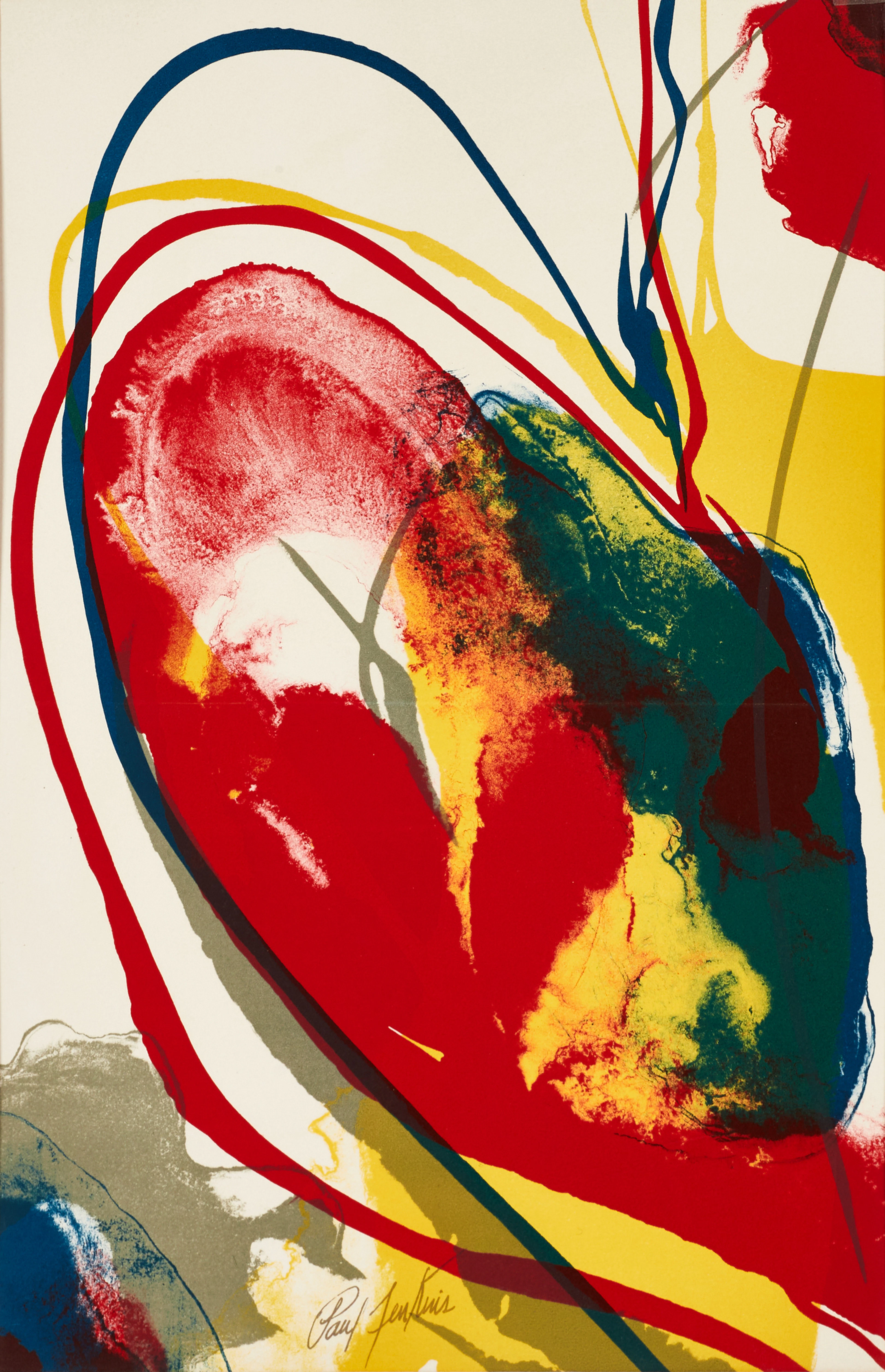 PAUL JENKINS (USA, 1923-2012). "Composition pour Eric", 1972, ed.