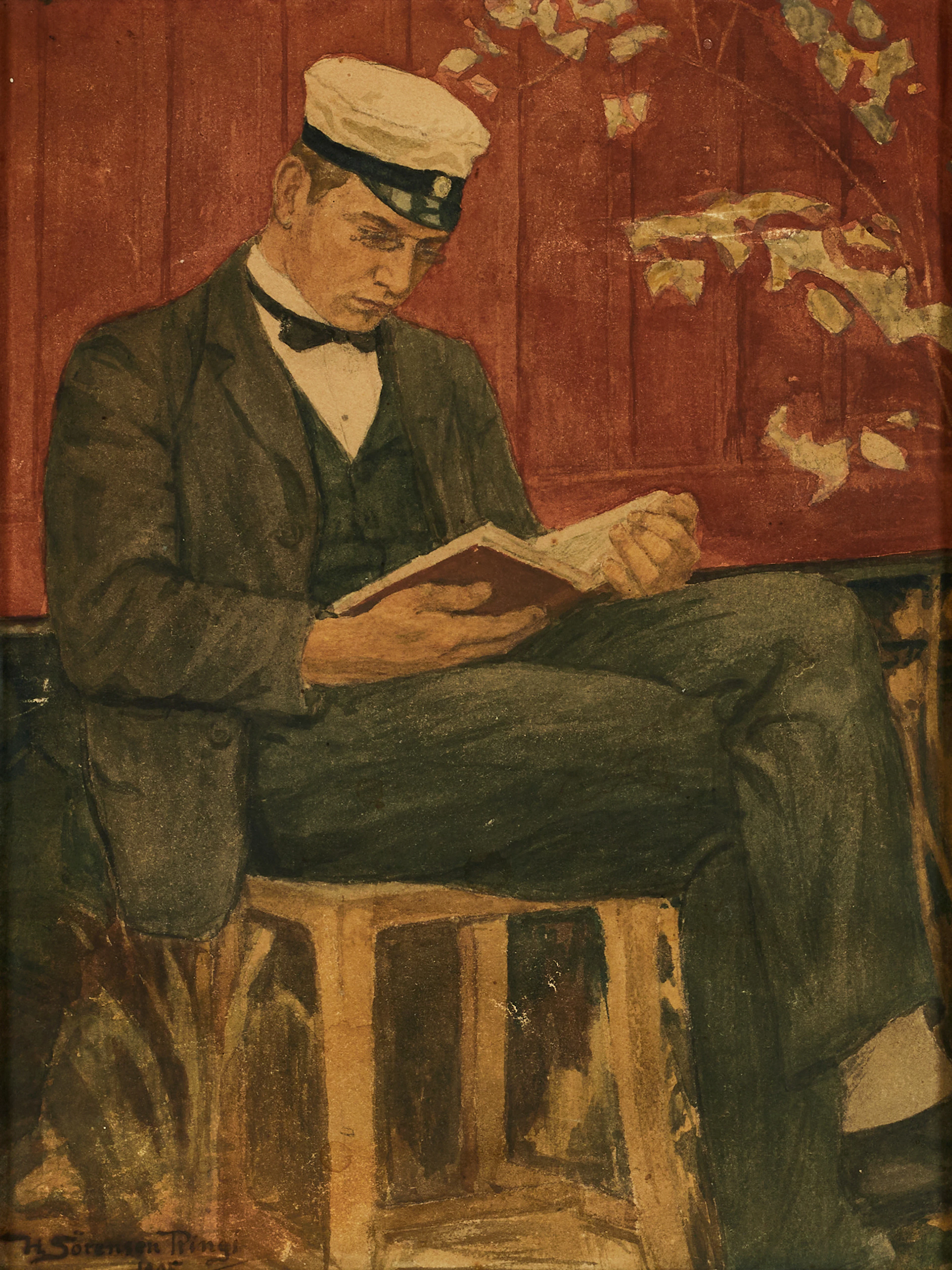 HARLAD SÖRENSEN-RINGI (Tunadal 1872-1912 Stockholm), Student i studier