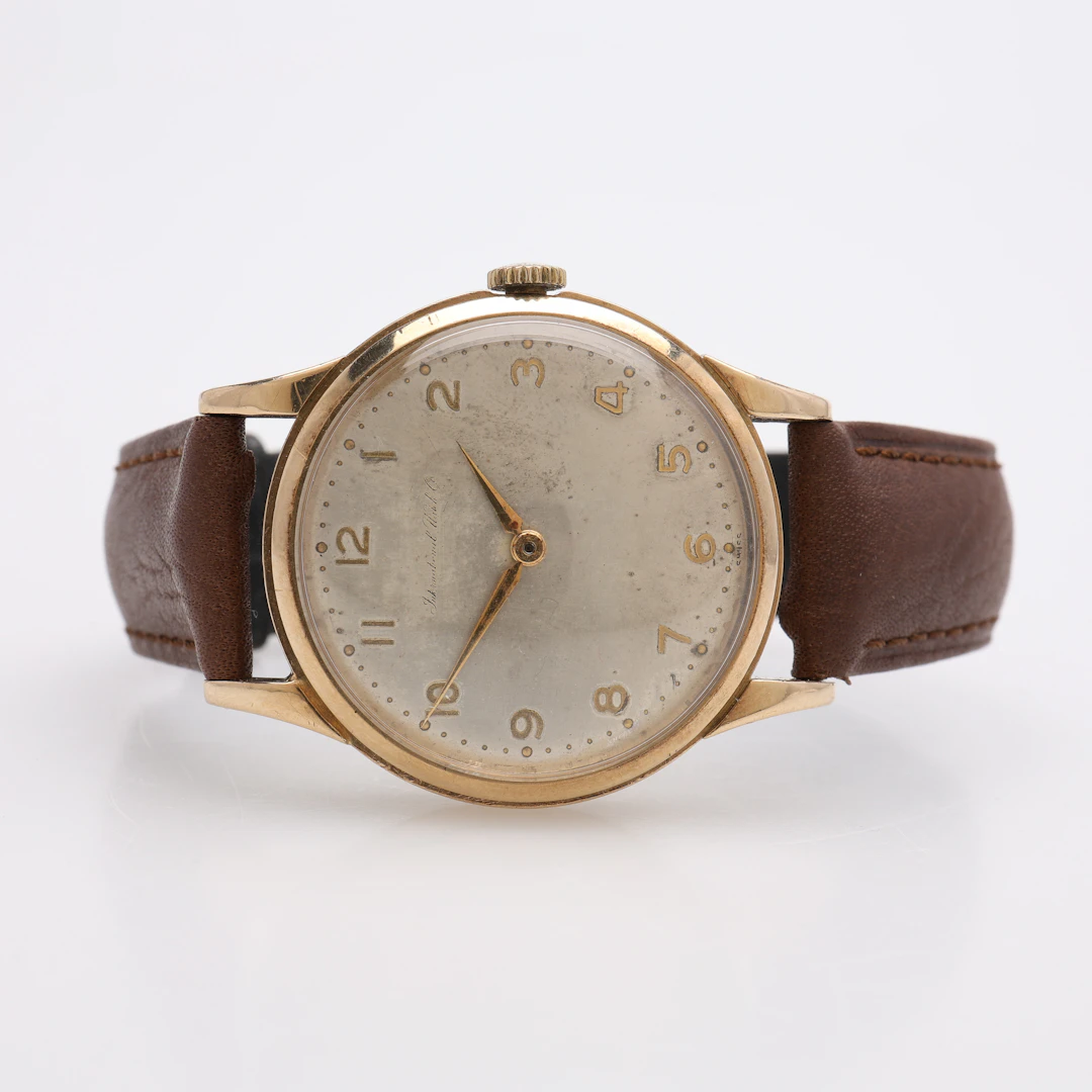 ARMBANDSUR, 9K GULD, INTERNATIONAL WATCH COMPANY, MANUELLT UPPDRAG