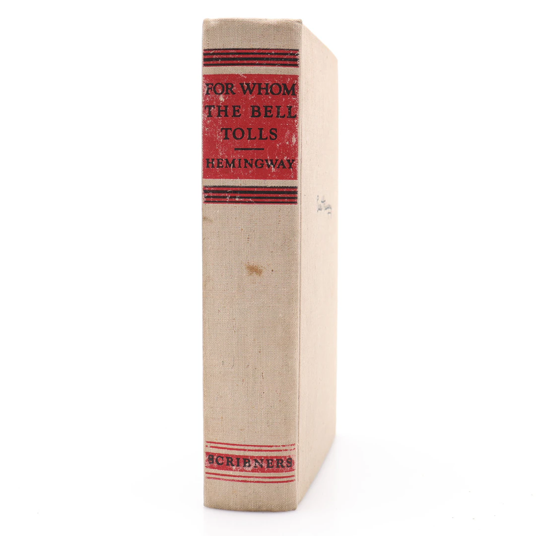 ERNEST HEMINGWAY'S FOR HOM THE BELL TOLLS I FÖRSTA UYPPLAGA. I EN