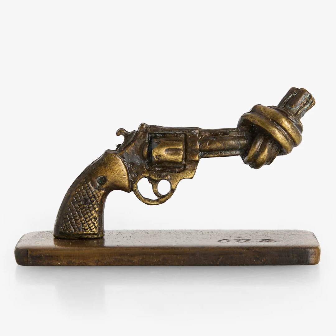CARL FREDRIK REUTERSWÄRD. "Non-Violence", monogramsignerad, skulptur
