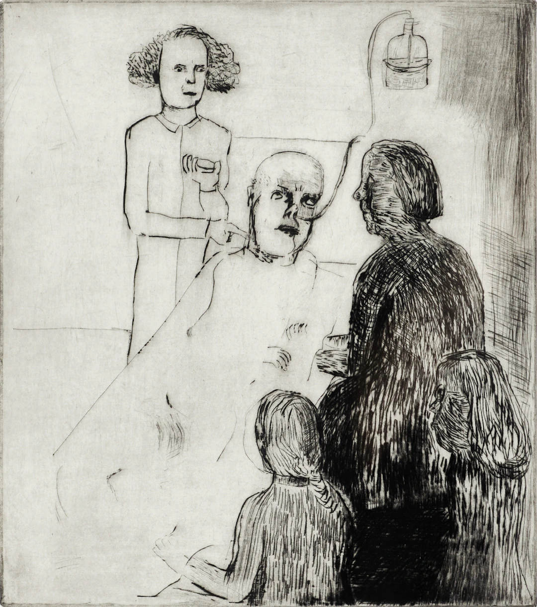 LENA CRONQVIST (1938-2025), "Domens dag" etsning och torrnål.