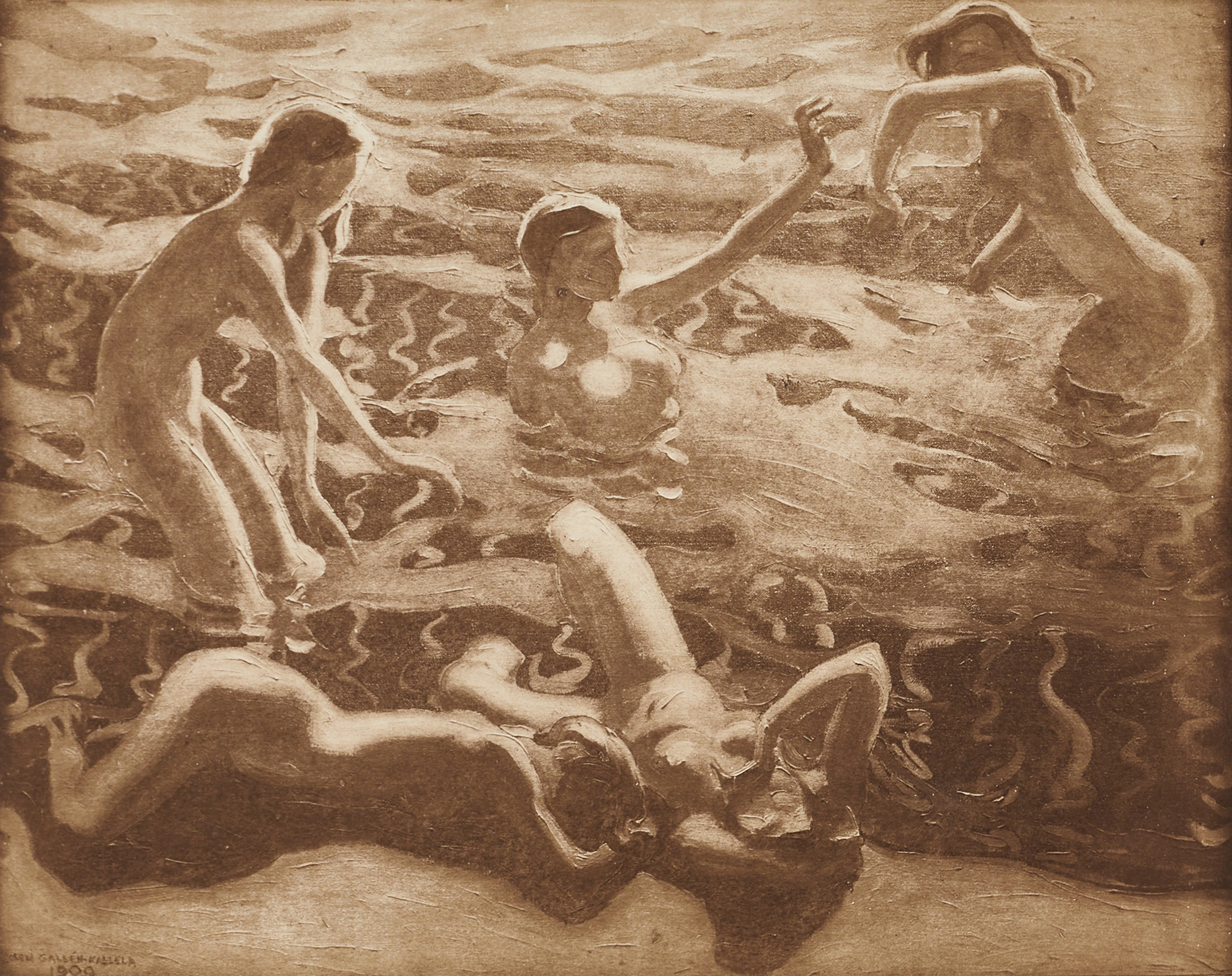 AKSELI GALLEN-KALLELA (Finland, 1907-1931), efter, "Aallottaret" -